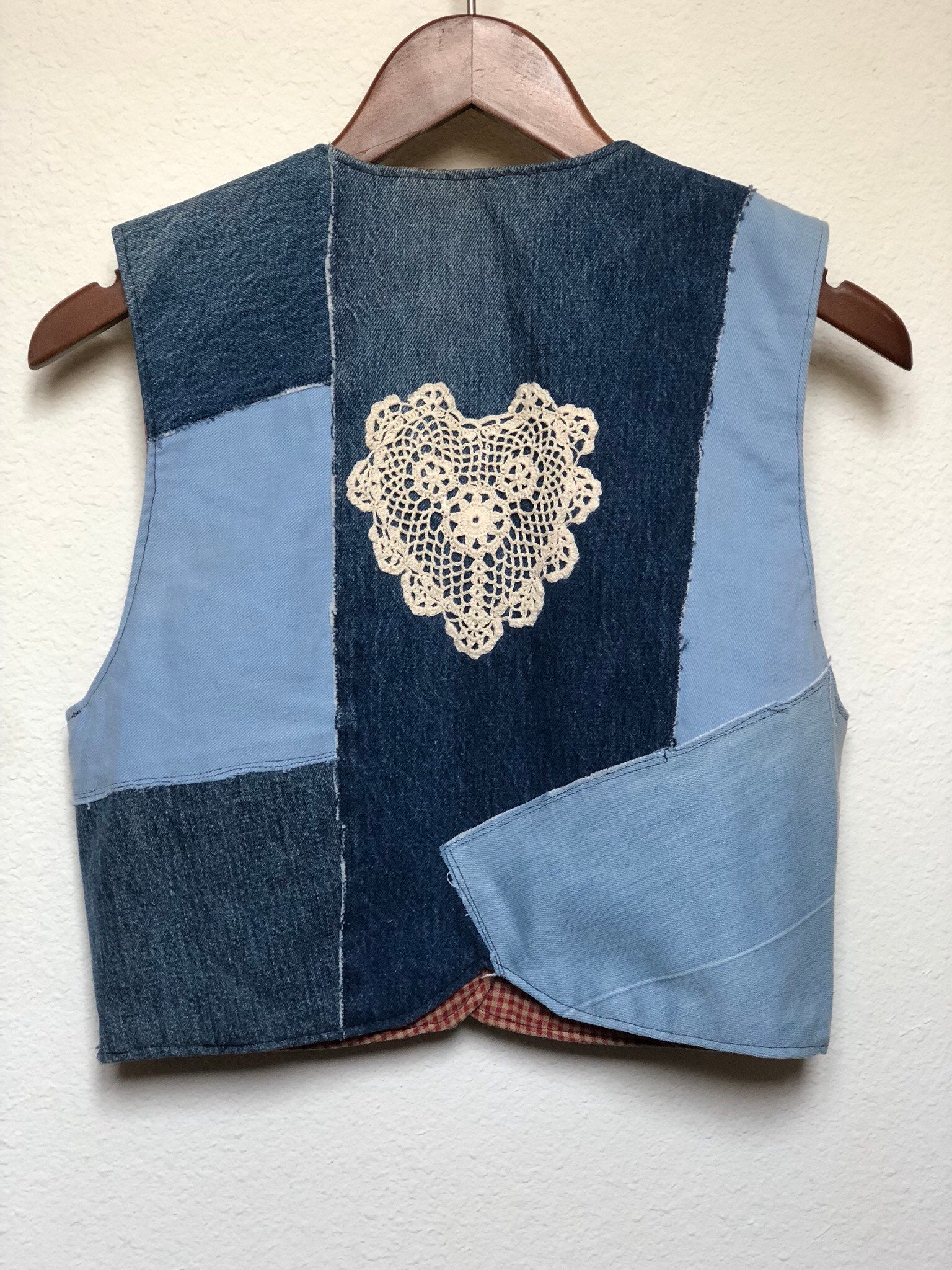 Vintage Patchwork Blue Vest | Shop THRILLING