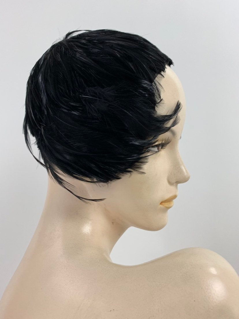 Vintage 60's Black Feather Hat | Shop THRILLING