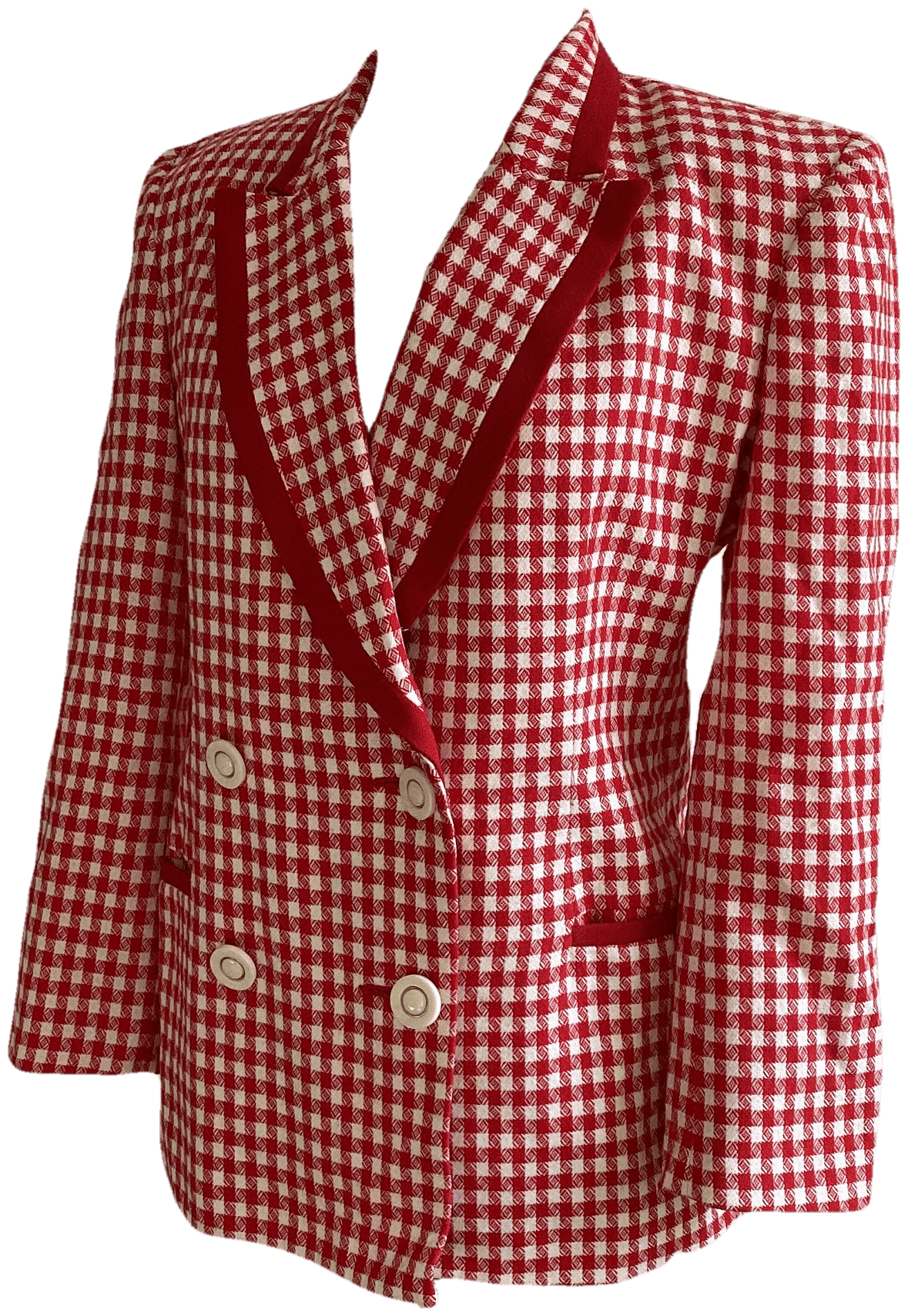 Vintage 80s Red Checkered Blazer | Shop THRILLING
