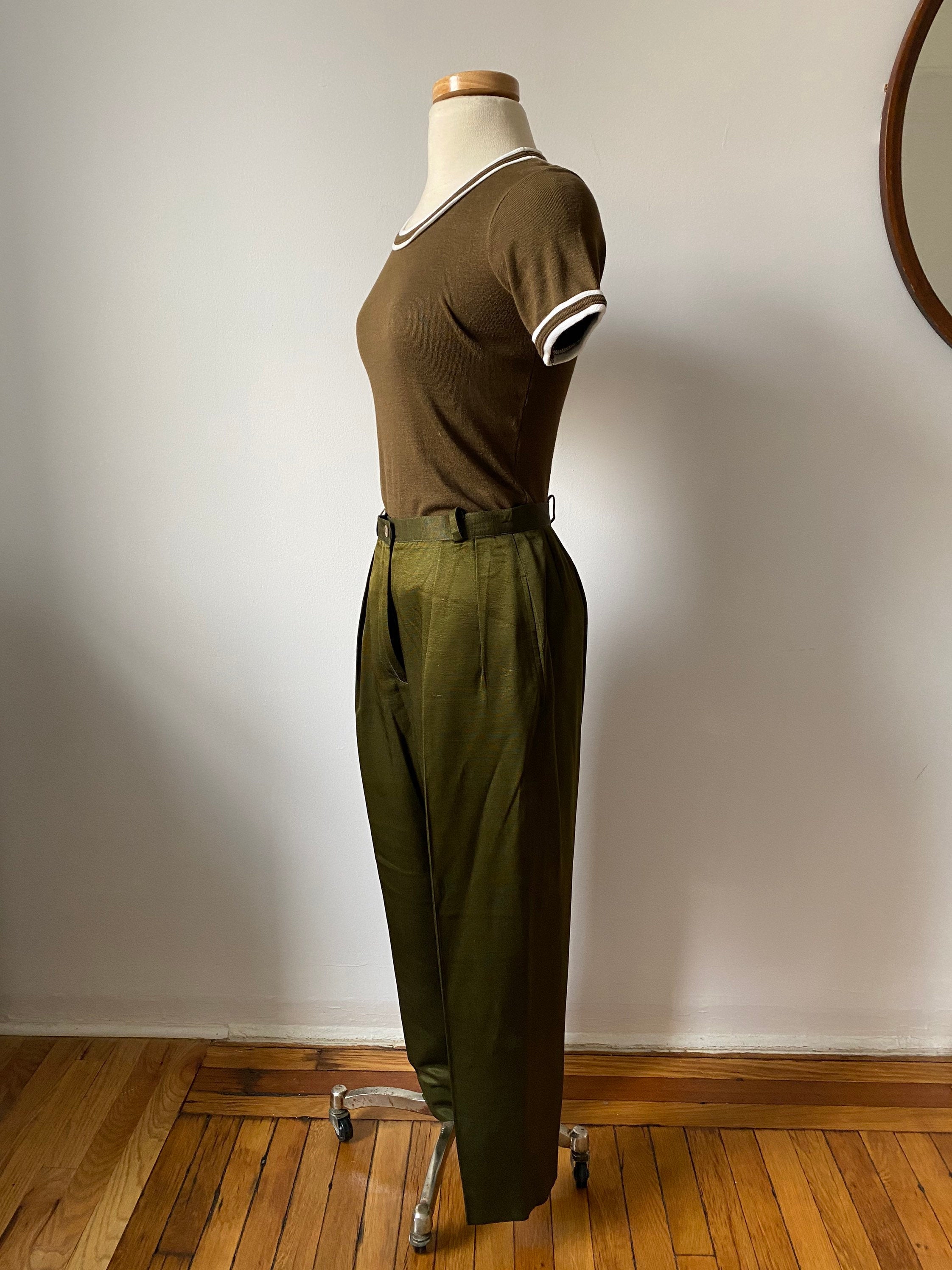 Vintage Silk Trousers<BR/><BR/>