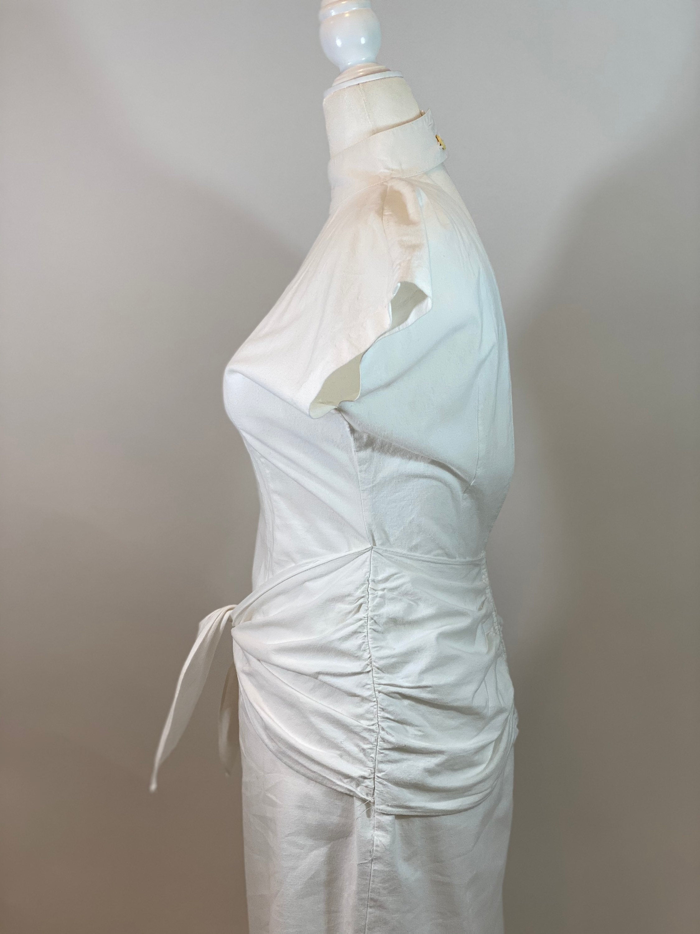 Vintage 80's White Cotton Cocktail Dress | Shop THRILLING