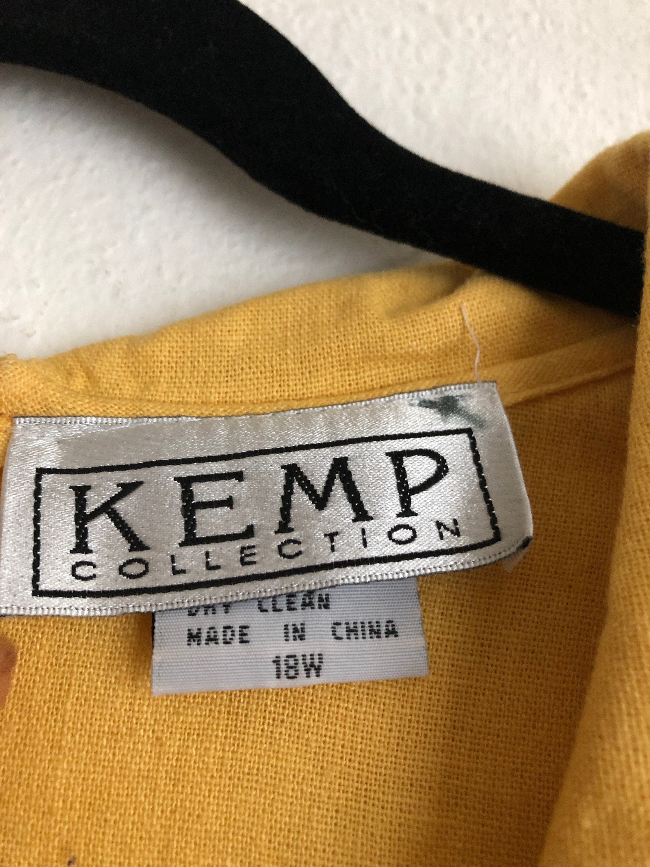 Vintage Mustard Yellow Novelty Giraffe Print Linen Shift Dress by Kemp ...