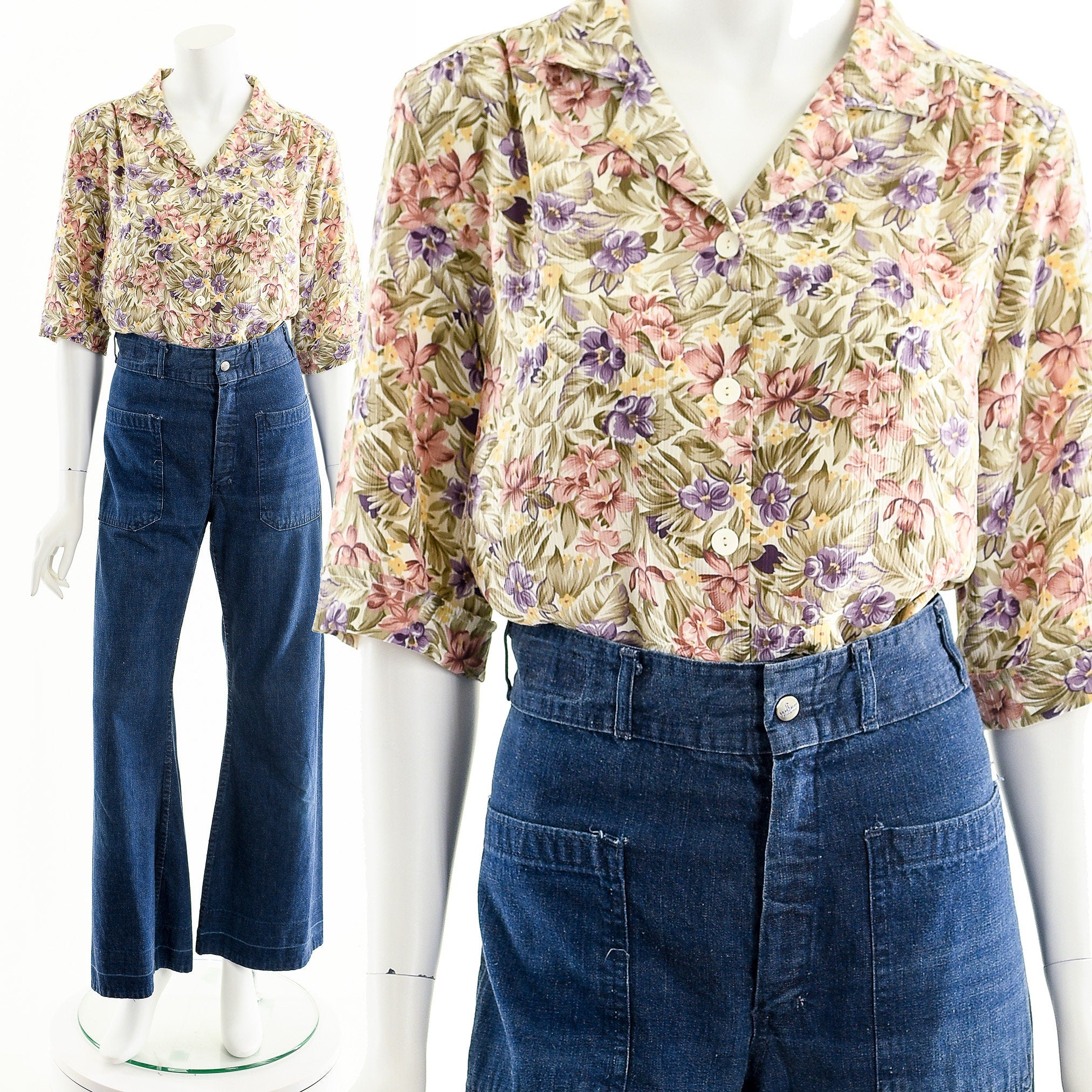 Vintage Muted Floral Shirt by BonWorth | Shop THRILLING