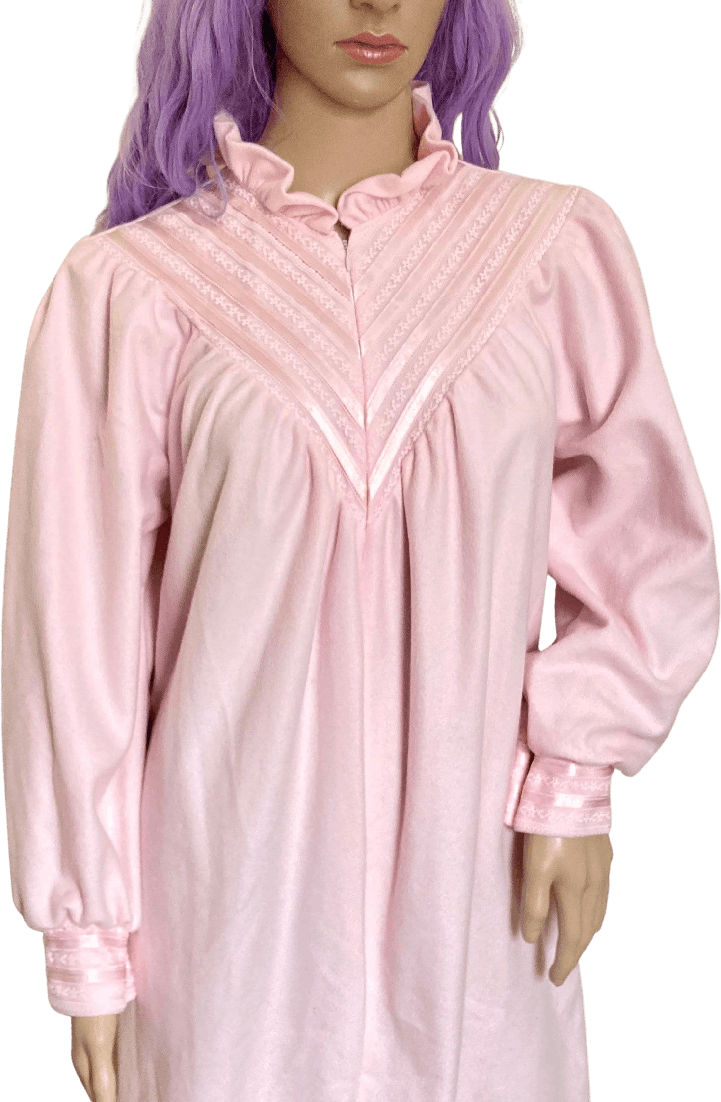 Vintage 80s Victorian Inspired Pink Nightgown Shop Thrilling