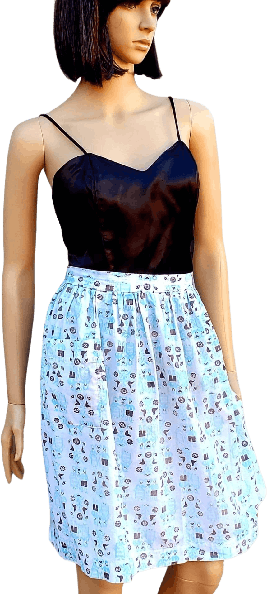 Vintage Shabby Little Half Apron Shop THRILLING