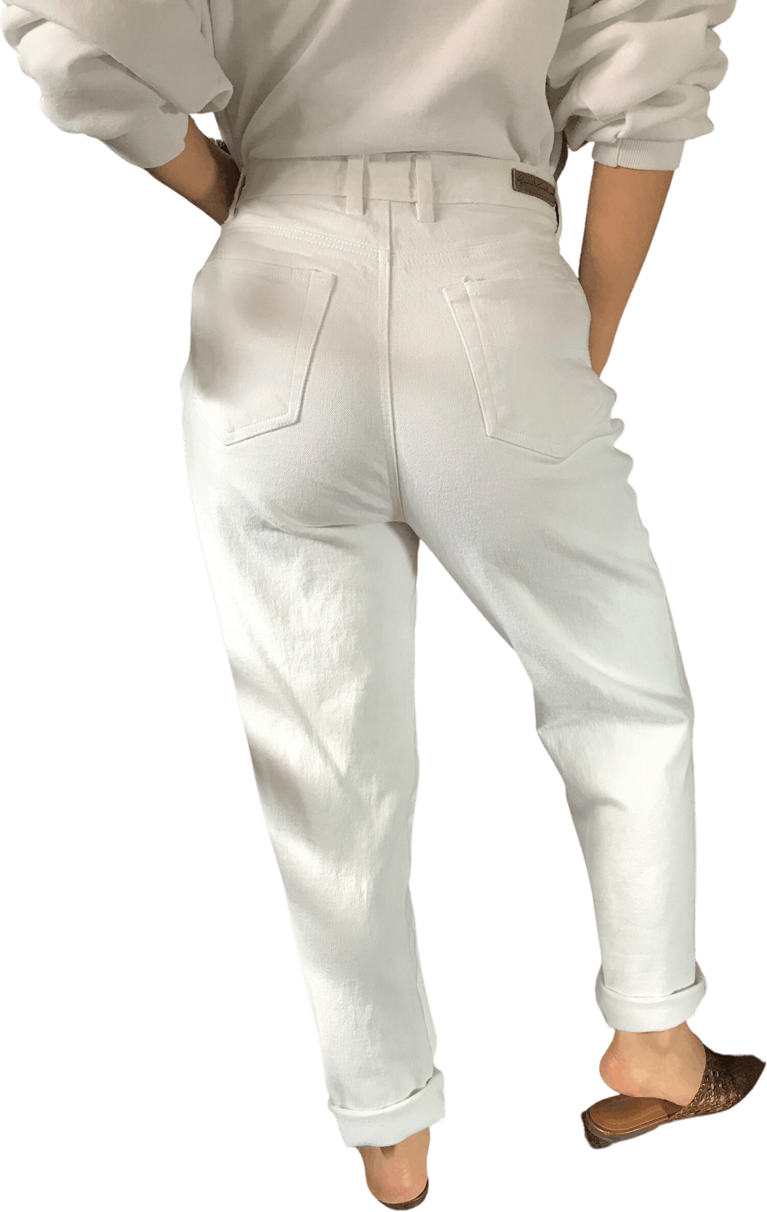 Vintage 80’s Stretch White Denim Jeans by Gloria Vanderbilt | Shop ...