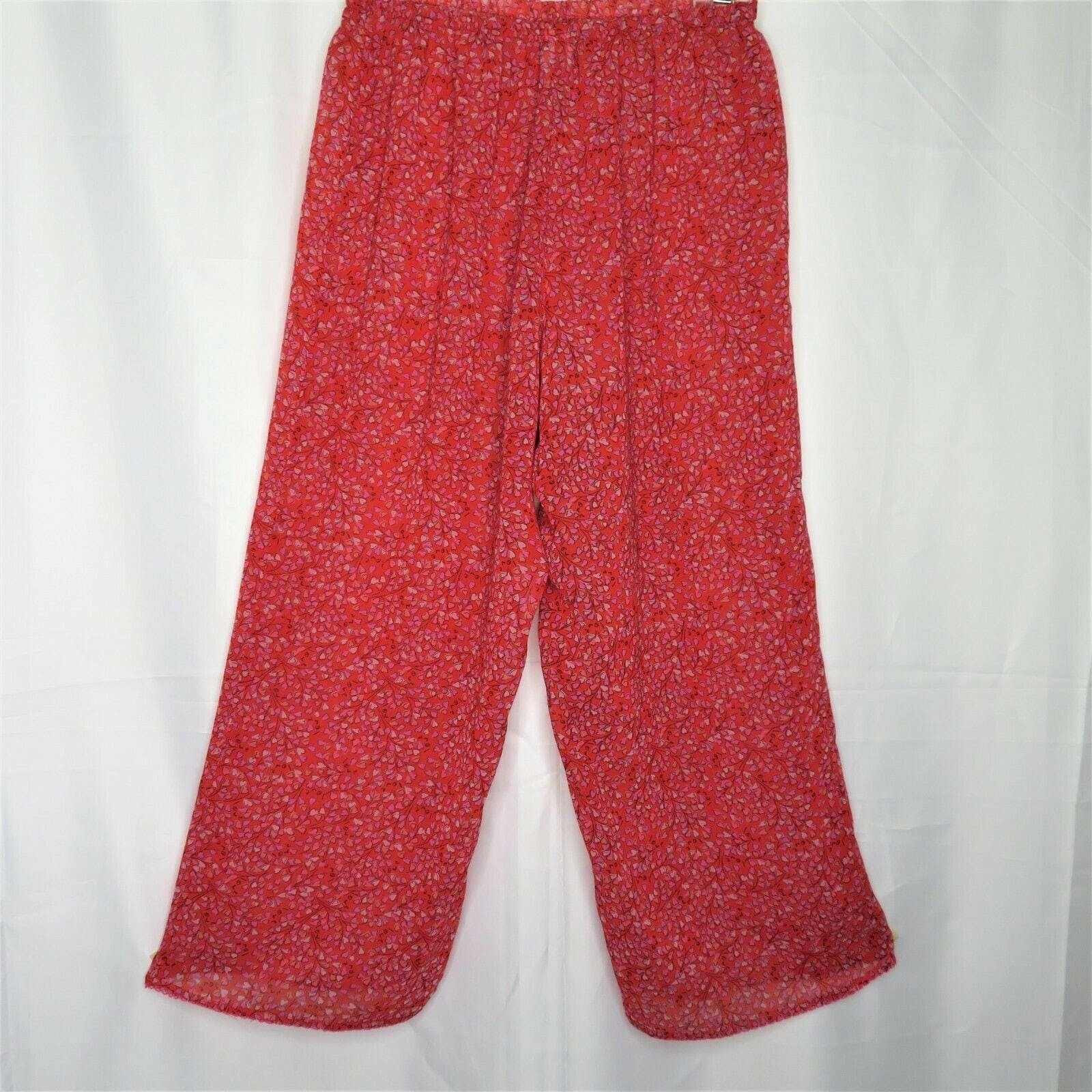 Vintage Red Hearts Pajama Pants by Josie Natori | Shop THRILLING