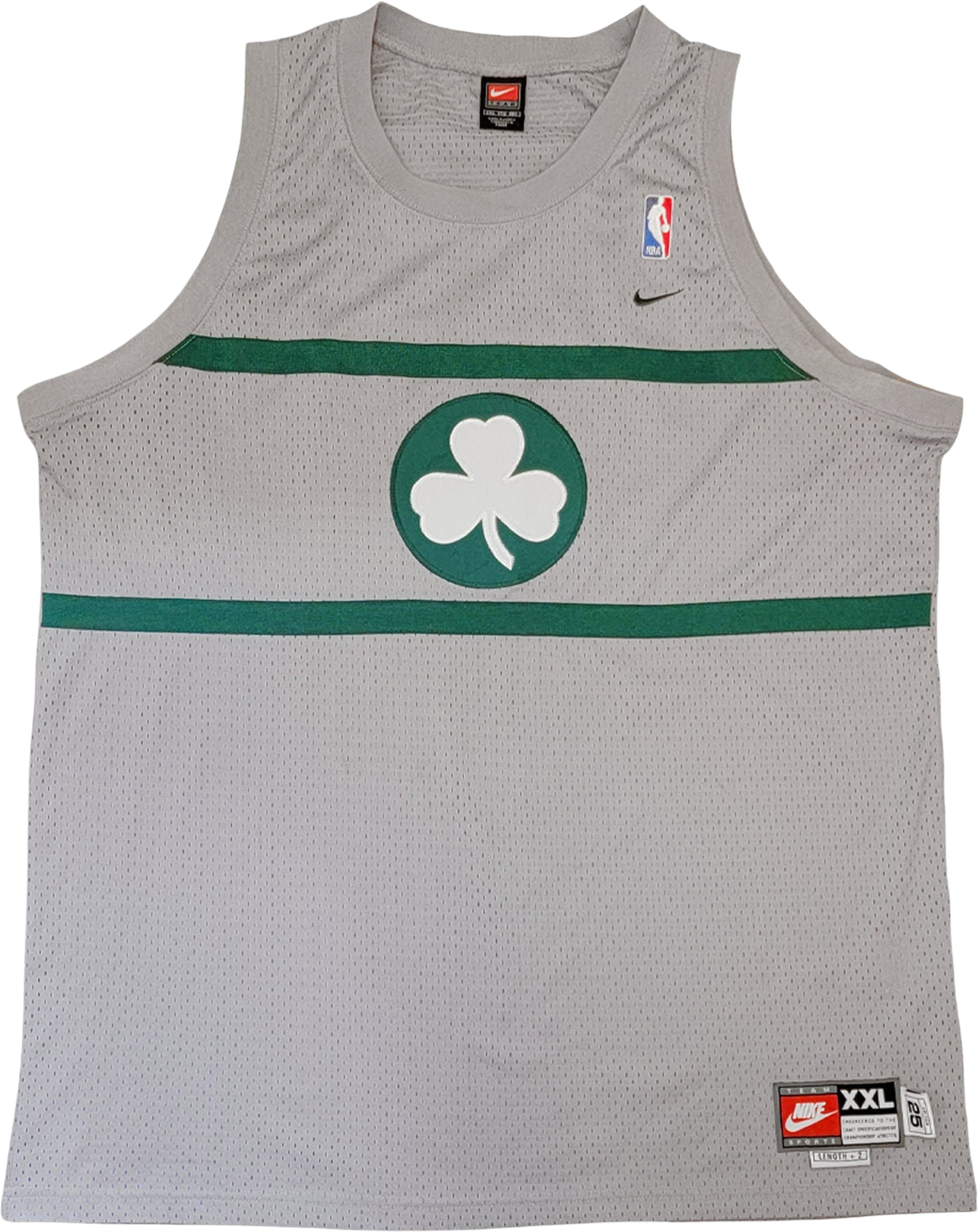 Boston Celtics Paul Pierce Gray Sewn Nike Jersey Youth size-XL length + 2
