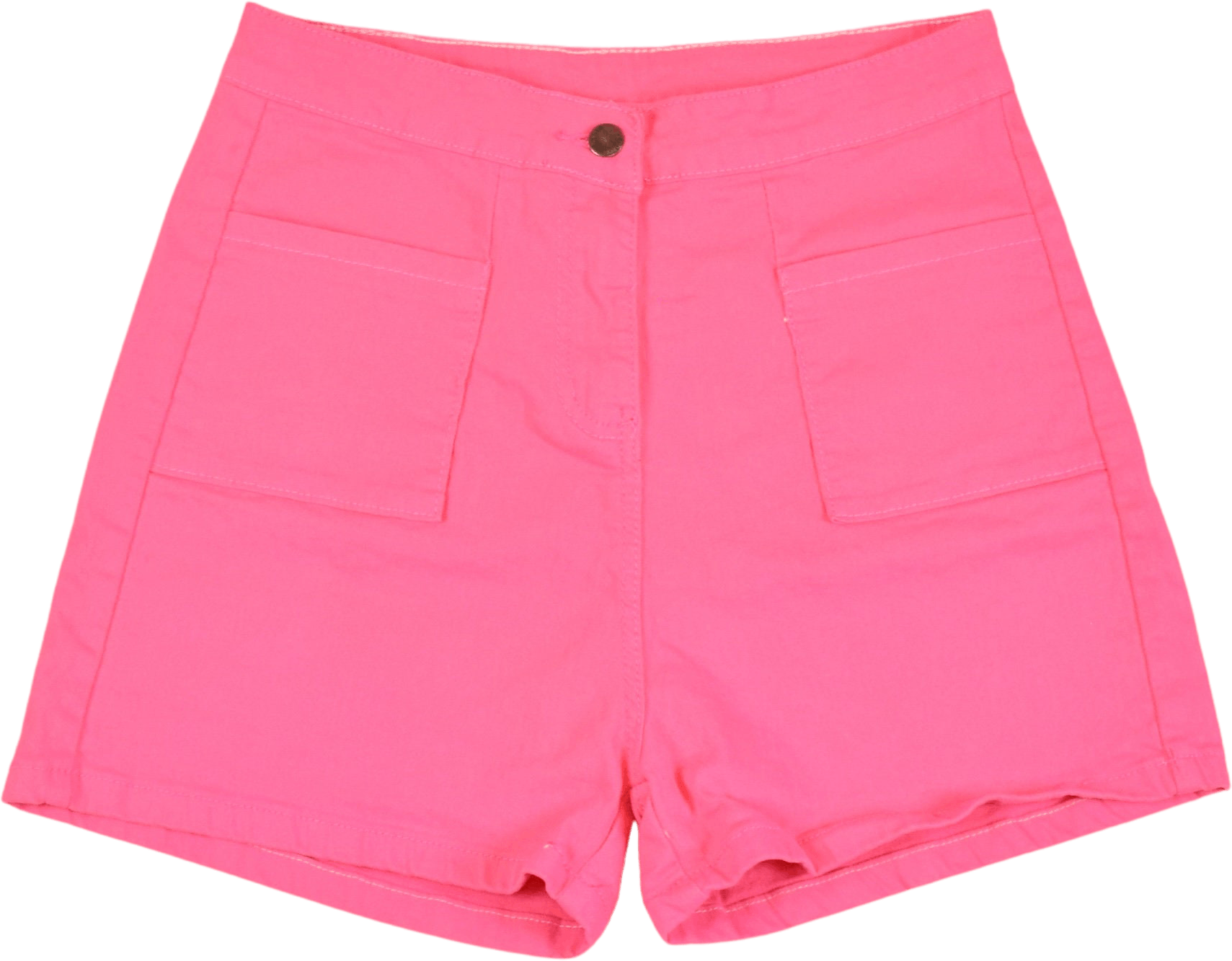 Vintage 00’s Hot Pink High Waisted Denim Shorts by Falmer Heritage ...