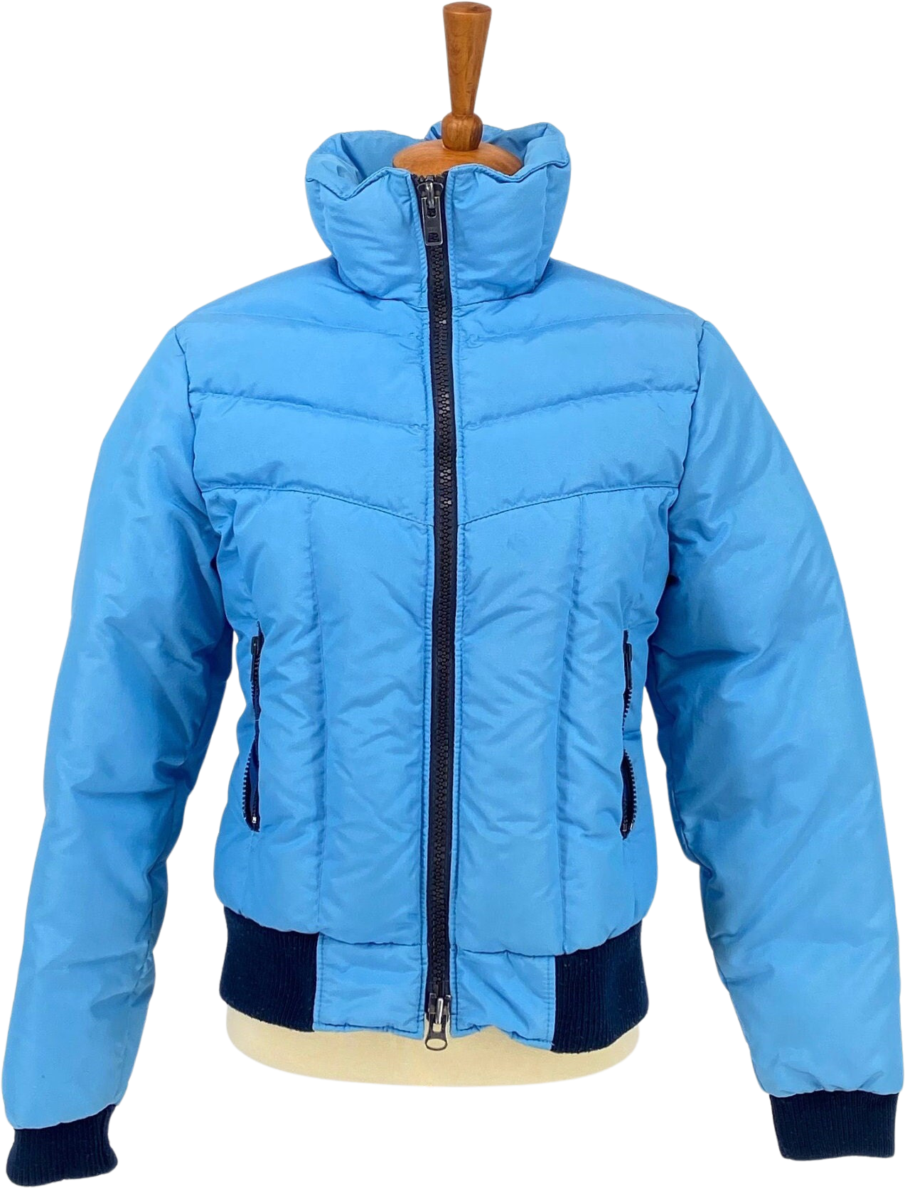 Vintage 80’s Down Filled Sky Blue Ski Jacket by CB Sports | Shop THRILLING