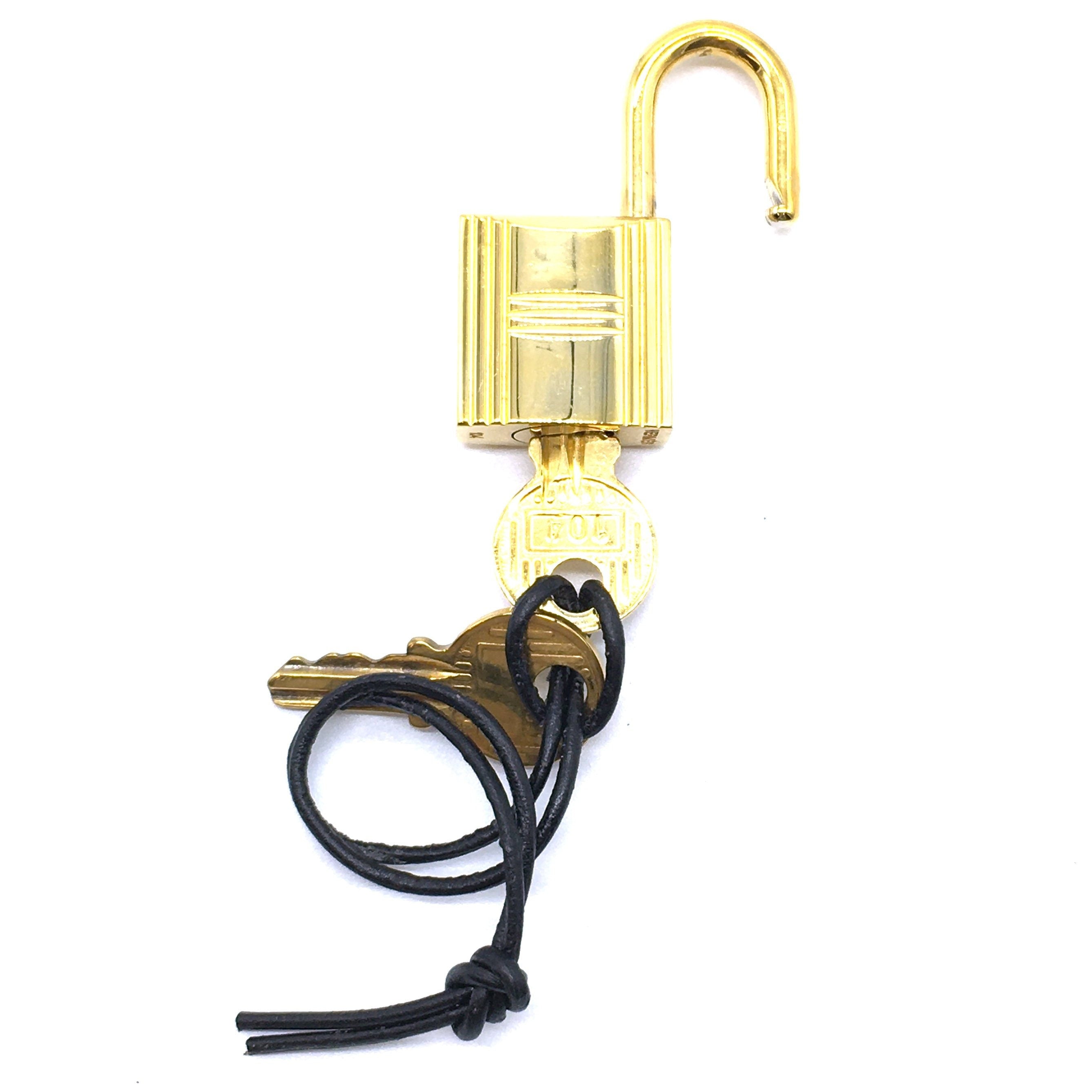 Vintage Gold Birkin Bolide Polished Plated Lock Key by Hermès | Shop ...