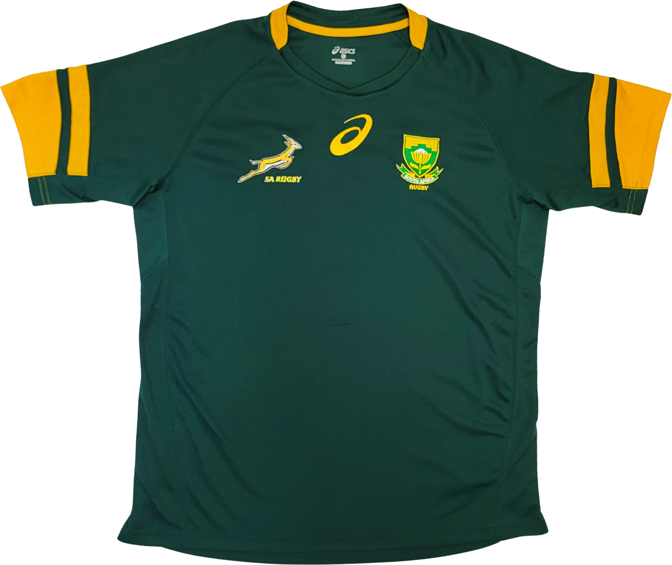 Vintage South Africa Rugby Asics Jersey Green Color Jersey Stitched ...