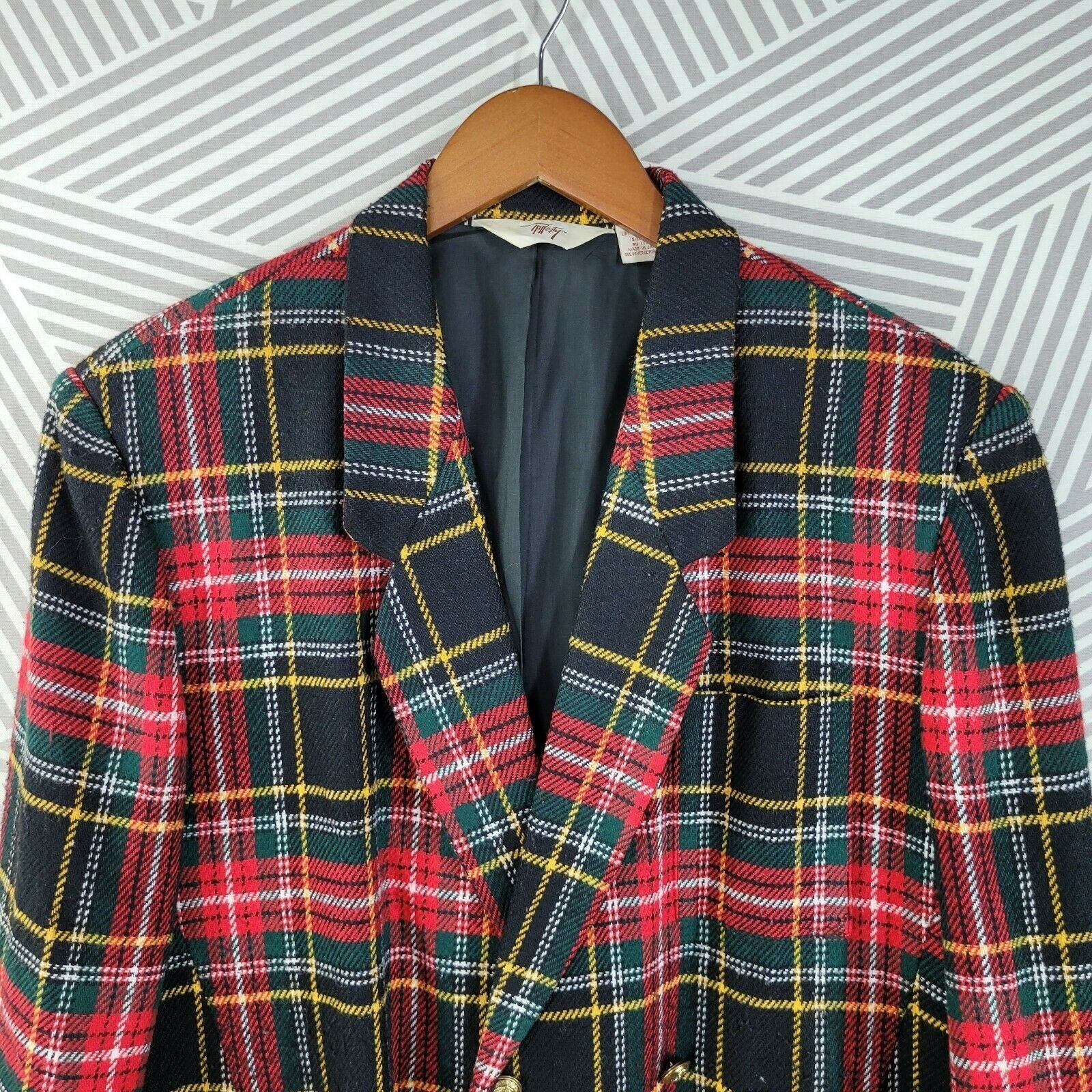 Vintage Boxy Tartan Plaid Blazer Jacket | Shop THRILLING