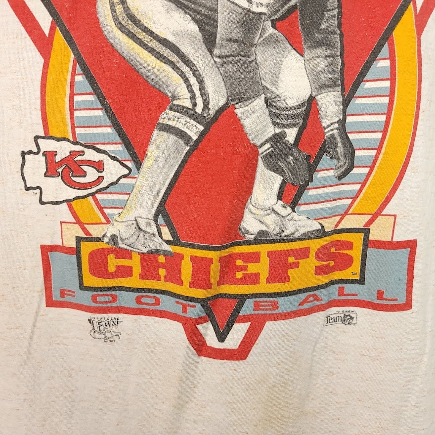 Vintage Kansas City Chiefs T-Shirt 90s Nfl Football Mens | Shop THRILLING