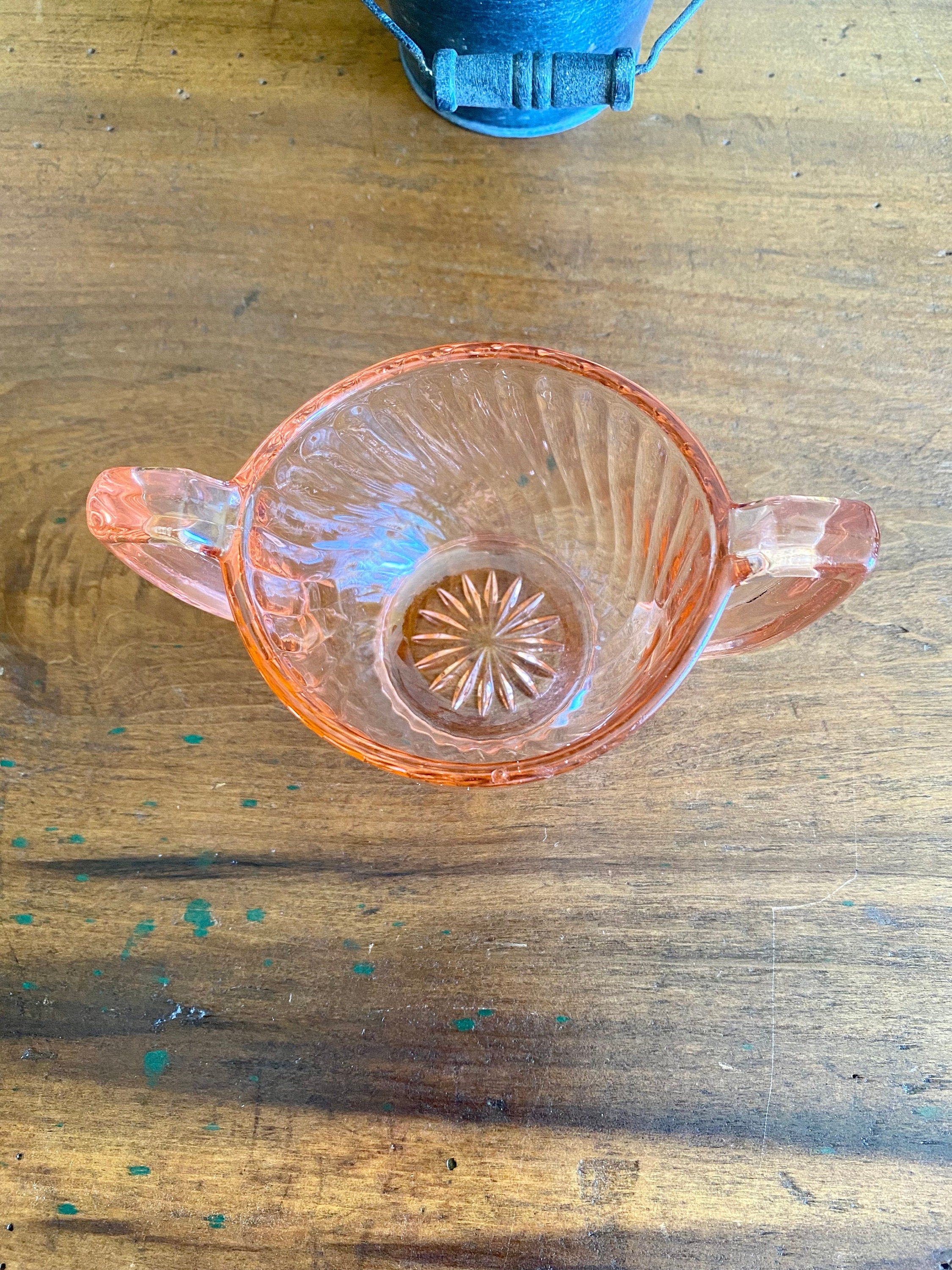 Vintage Pink Depression Glass Sugar Bowl Imperial Depression Glass Ri Shop Thrilling