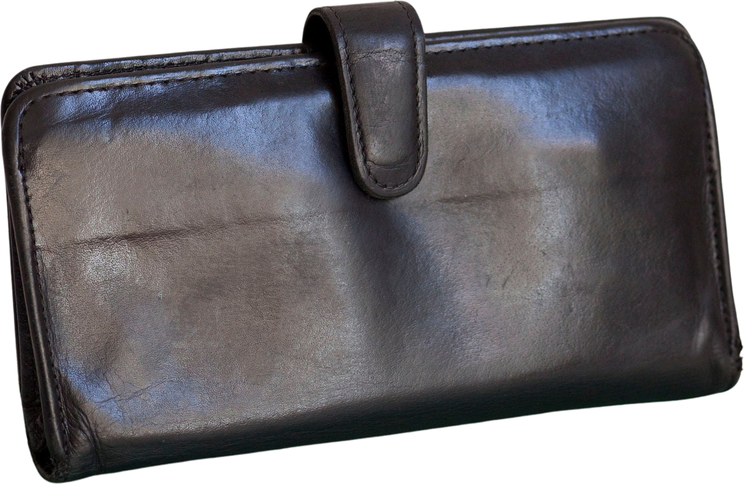 Vintage Coach Slim Black Leather Bifold Wallet 90s Vintage by
