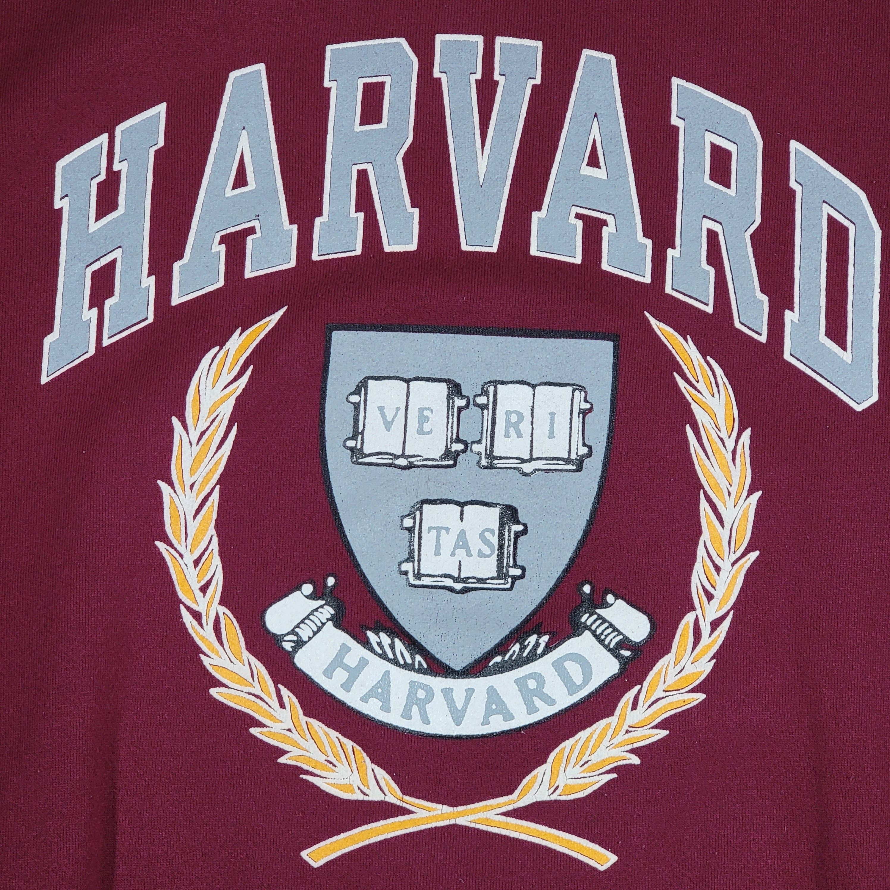 Vintage Harvard University Crimson 80s Champion Sweatshirt Maroon Red ...