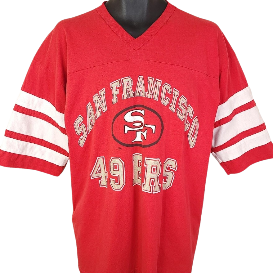 Vintage 80's ~ SAN FRANCISCO SF 49ERS Logo 7 NFL FOOTBALL Medium Tee shirt