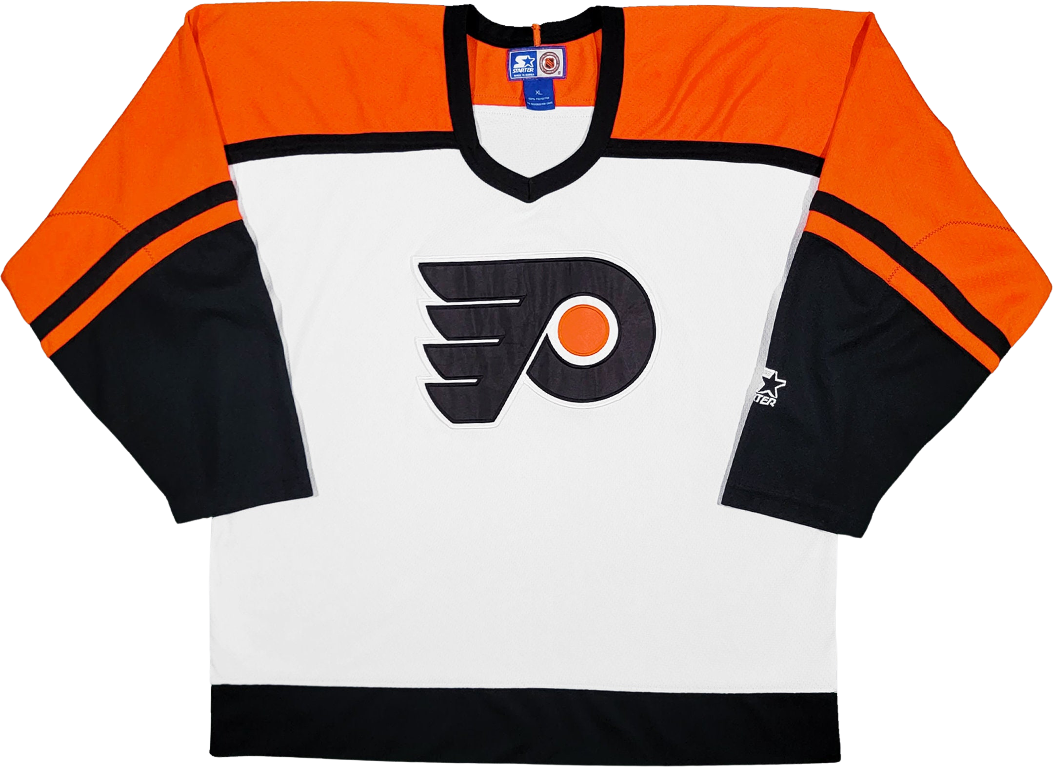 Vintage Philadelphia Flyers NHL hockey Starter jersey size Large