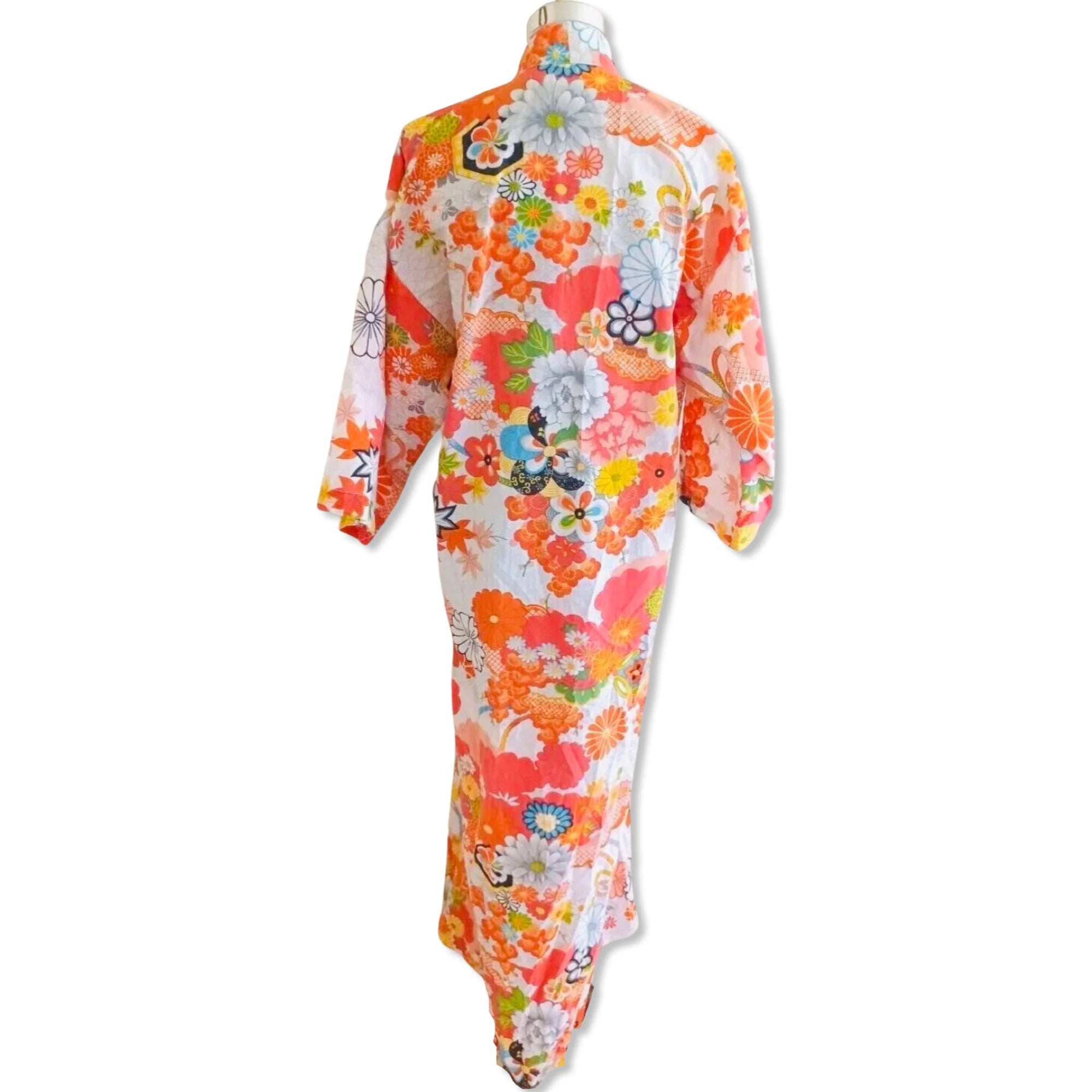 Vintage 60s Mod Flower Power Cotton Robe by Handmade | Shop THRILLING