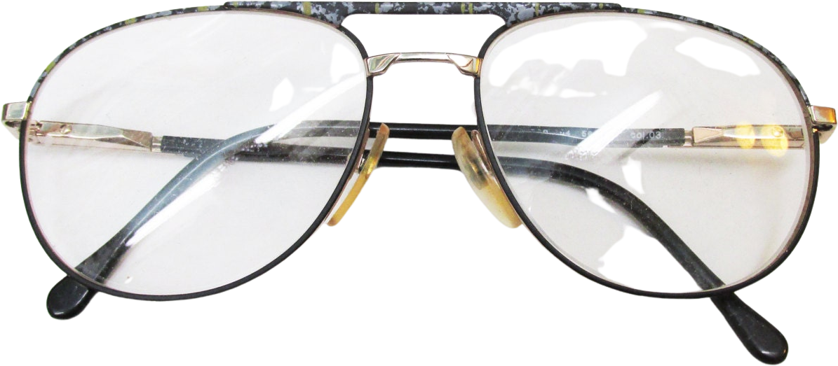 Vintage 90s Italian Aviator Frames with Gray and Green Flecks and ...