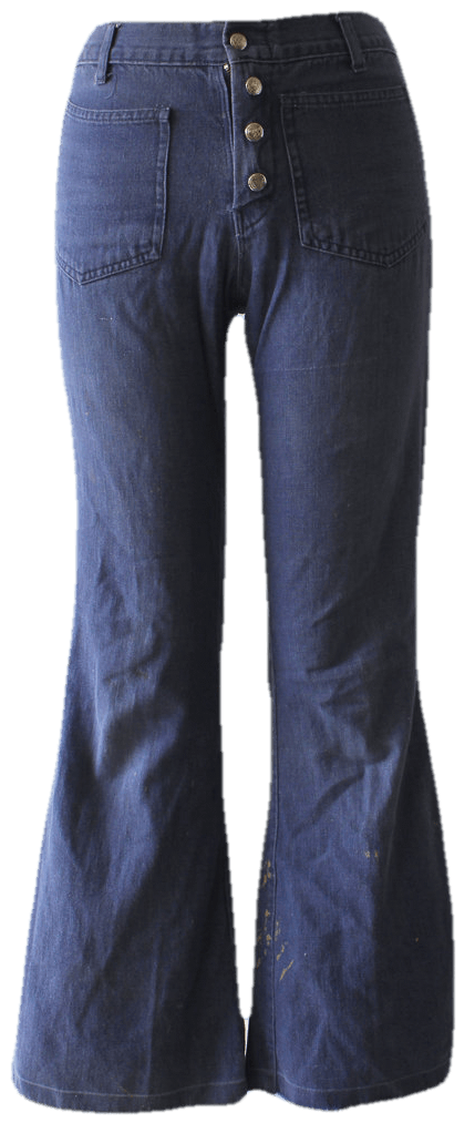 Vintage 60's Multi Button High Waisted Bell Bottom Jeans | Shop THRILLING