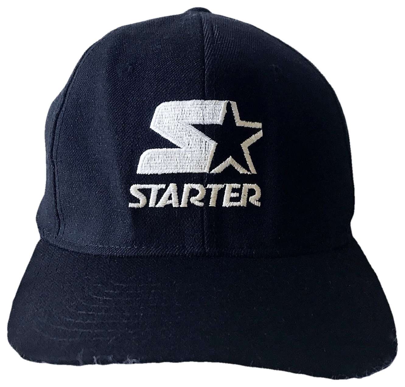 Vintage 90s Logo Plain Black Fitted Hat by Starter | Shop THRILLING