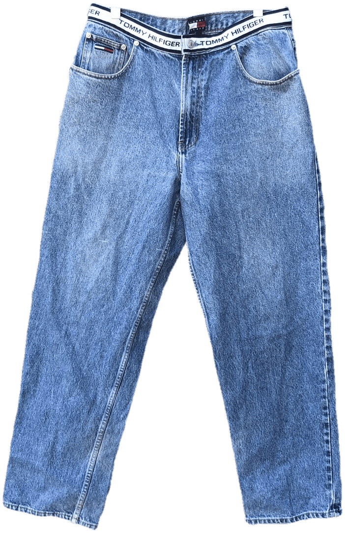 Vintage 90’s Blue Denim Straight Leg Jeans by Tommy Hilfiger | Shop ...