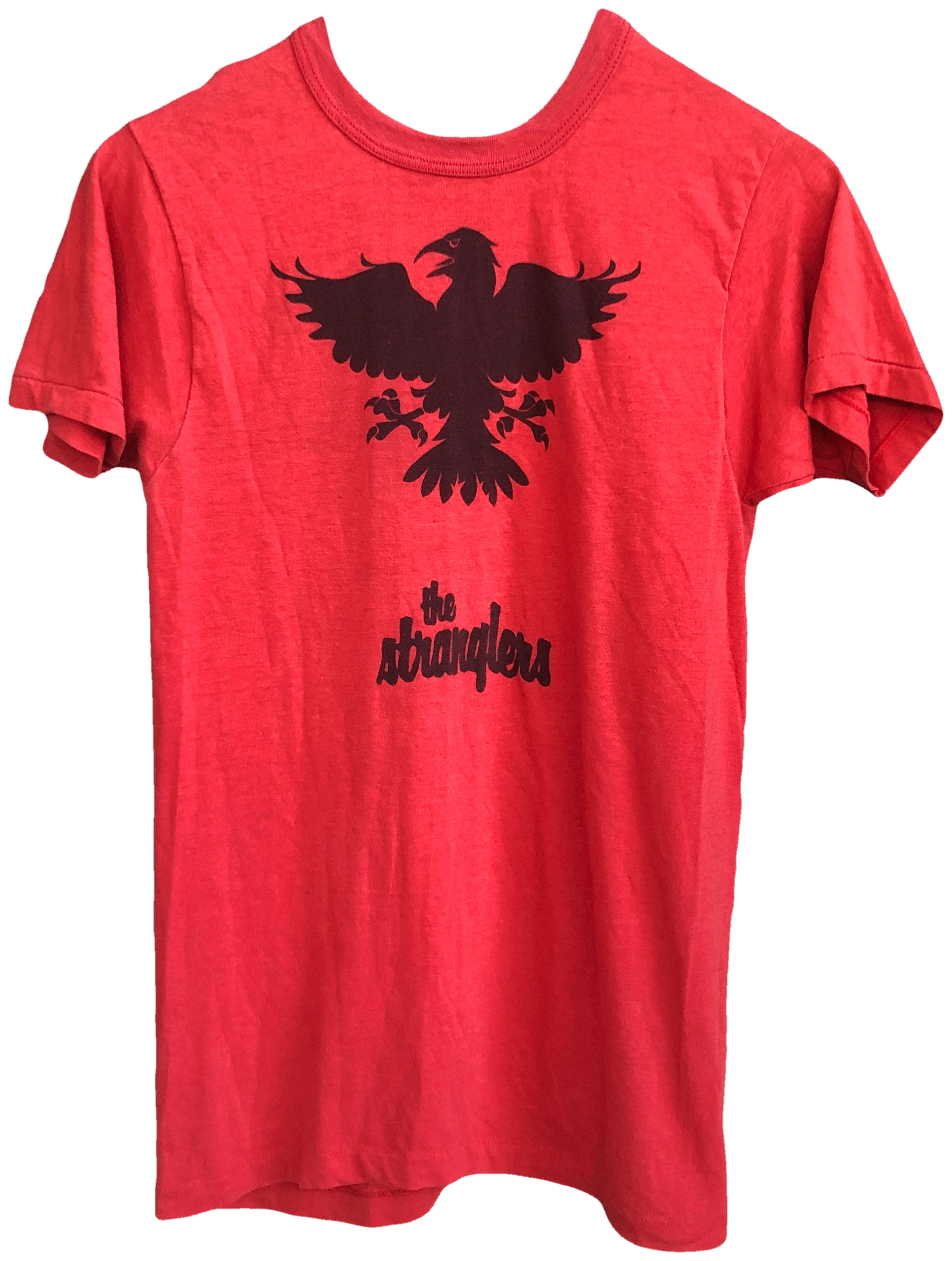 Vintage 80’s Red T-Shirt with Bird Black Graphic | Shop THRILLING