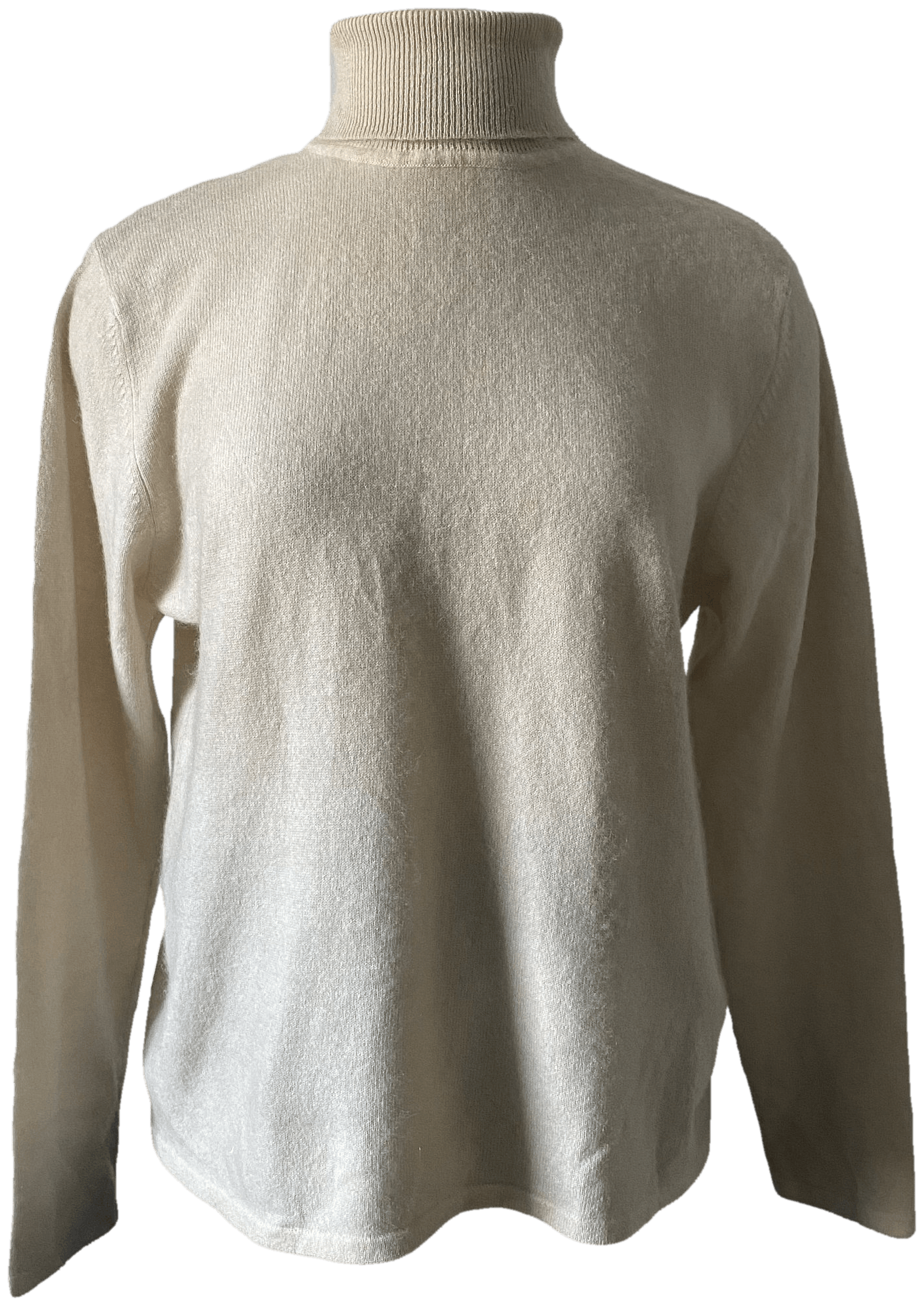 Vintage Cream Cashmere Turtleneck Sweater | Shop THRILLING