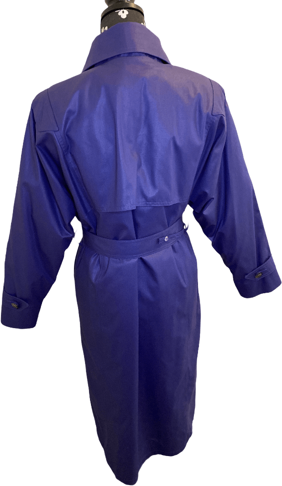 Vintage 80's Blue Trench Coat | Shop THRILLING
