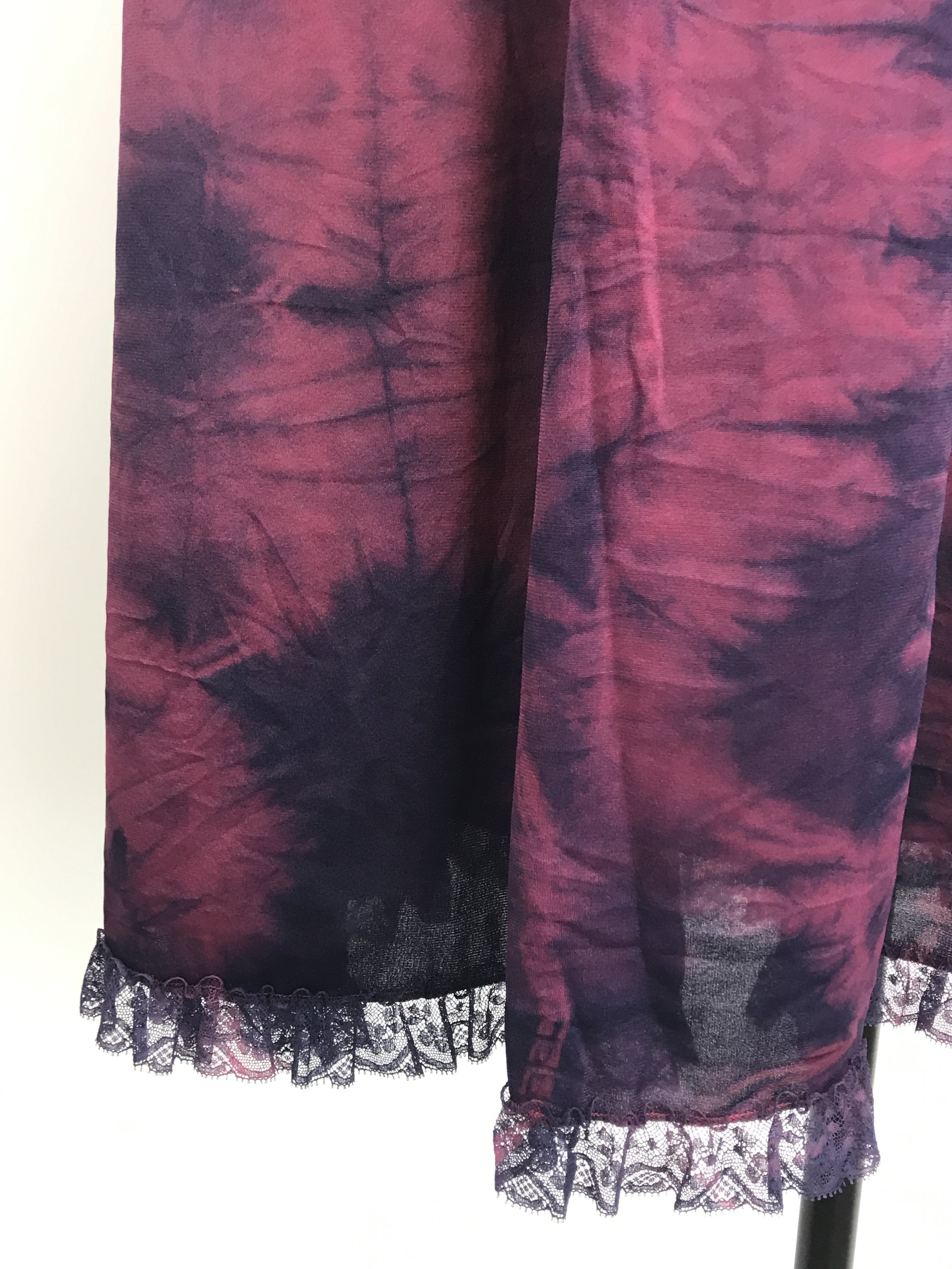 Vintage Magenta and Purple Tie Dye Maxi Half Slip | Shop THRILLING