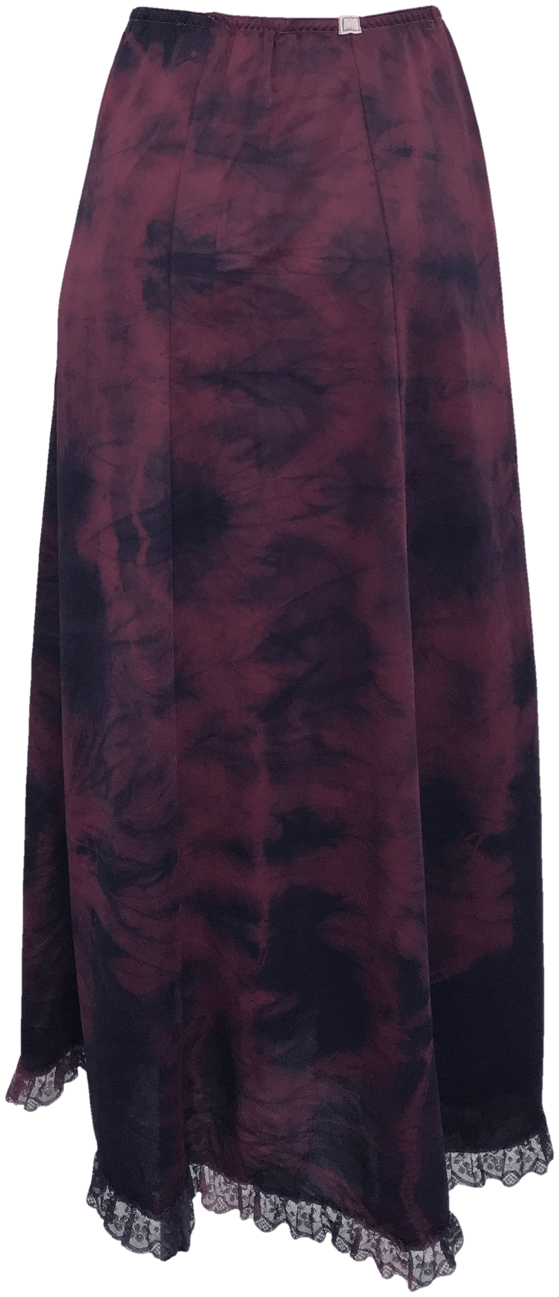 Vintage Magenta and Purple Tie Dye Maxi Half Slip | Shop THRILLING