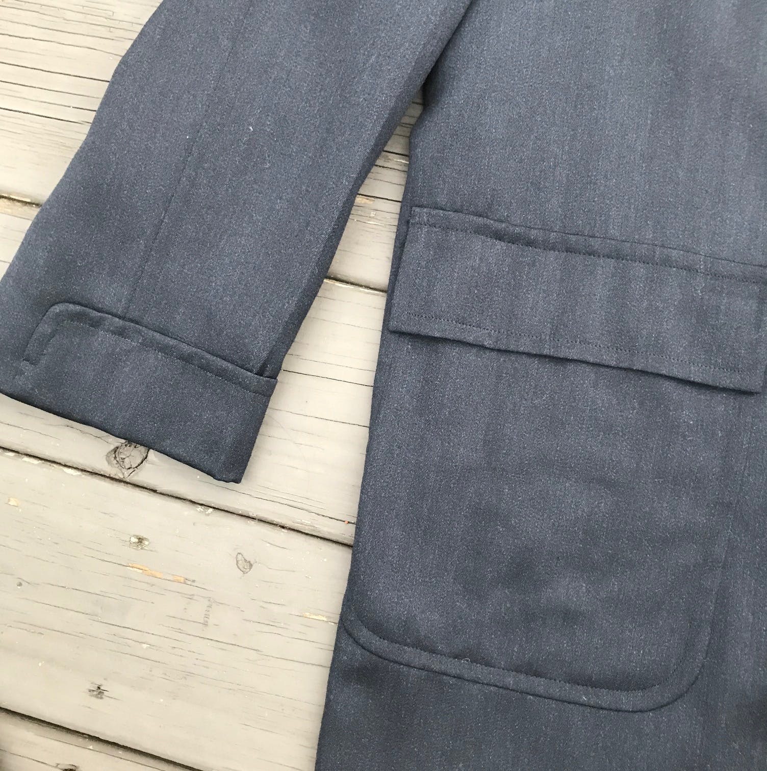 Vintage 50's Men's Dark Gray Wool Twill Trench Overcoat by Cravenette ...