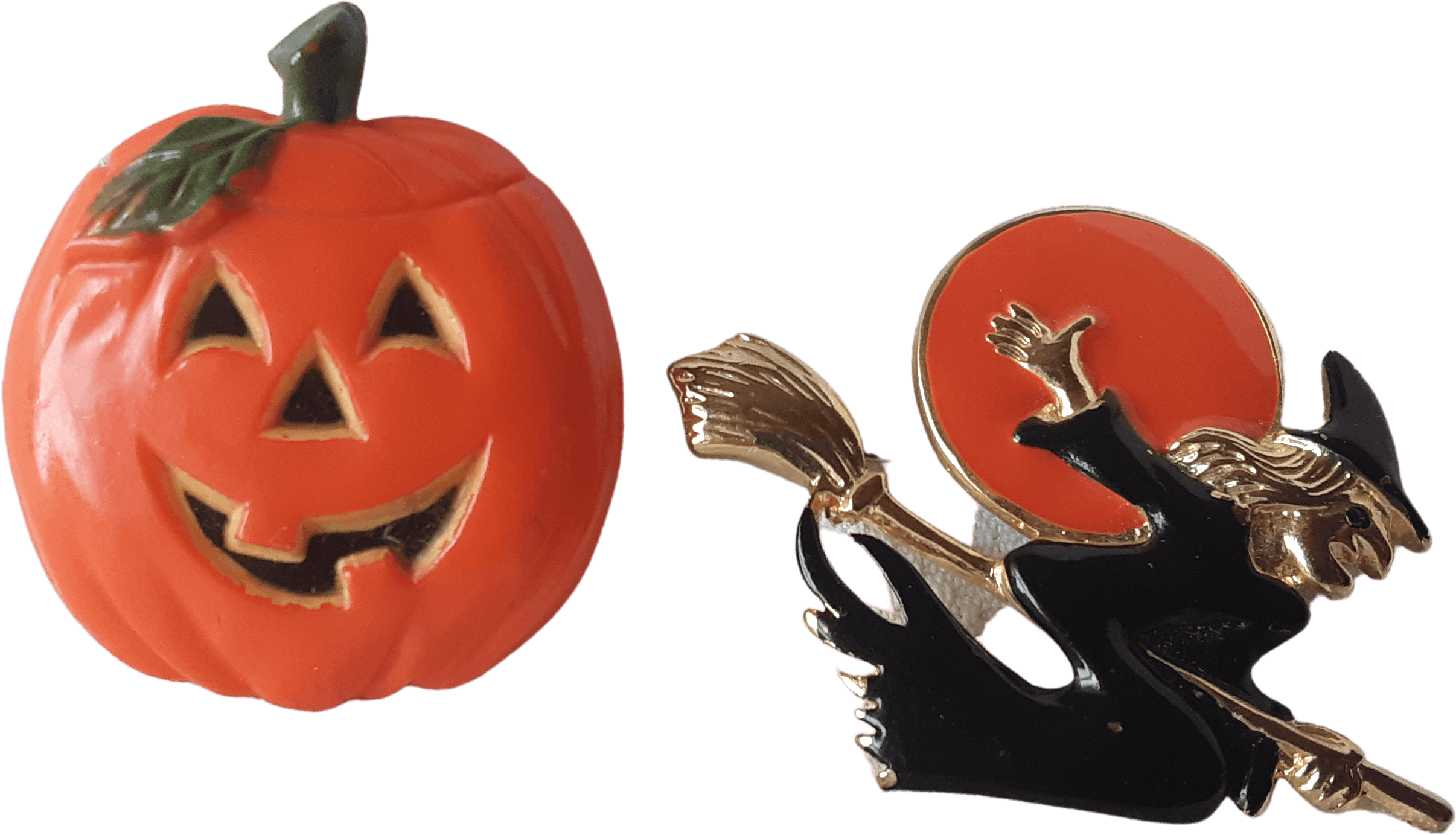Vintage Pair of Halloween Pins Shop THRILLING