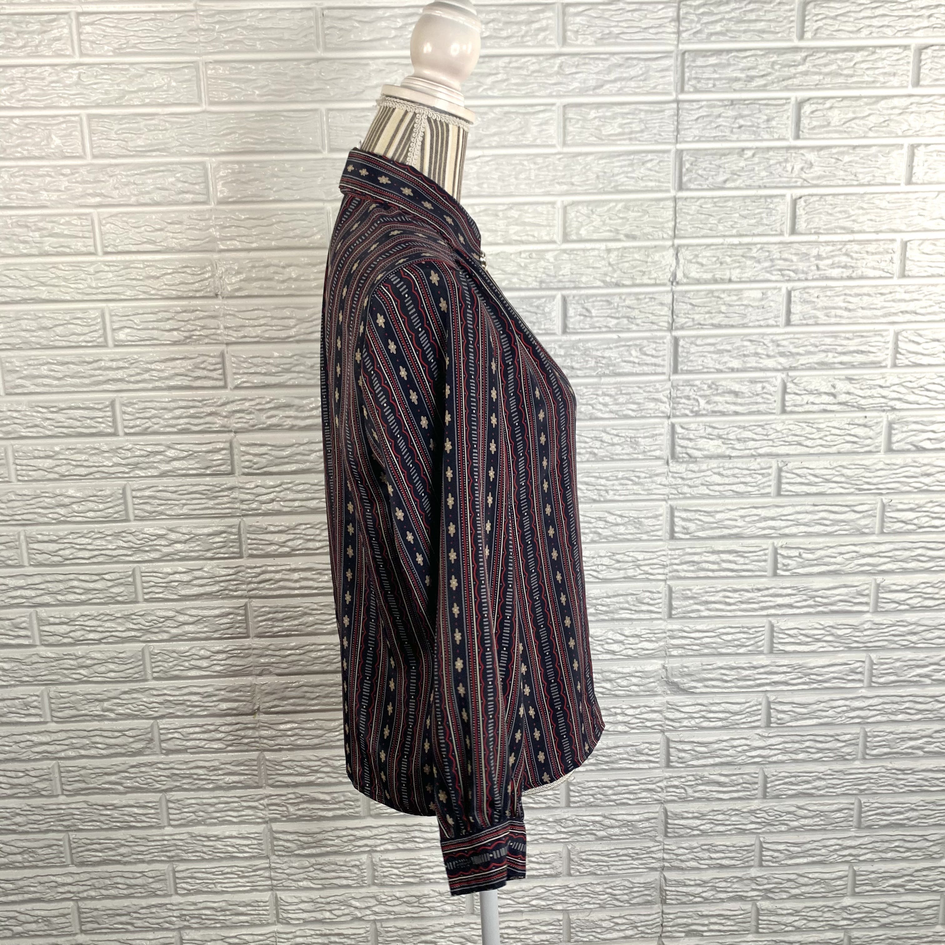 Vintage Patterned Button Up Shirt by Notations | Shop THRILLING