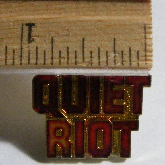 Vintage 80s Quiet Riot Hat Pin Tie Tack Red | Shop THRILLING