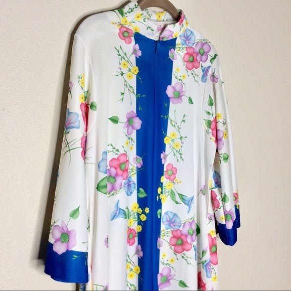 Vintage Deadstock House Coat 70’s 80’s Floral Usa by Evelyn Pearson ...