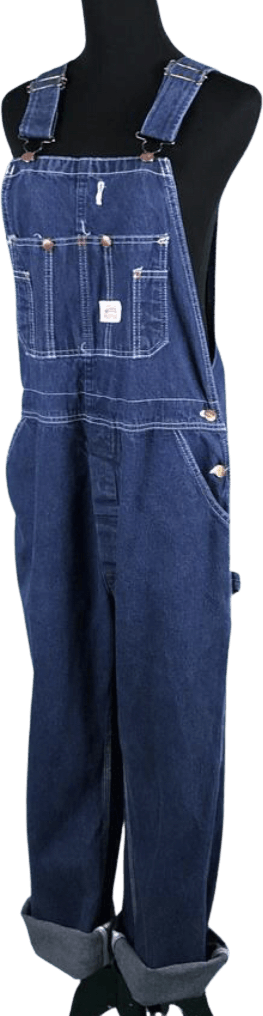 Vintage Dark Blue Denim Pant Overalls by Roundhouse | Shop THRILLING