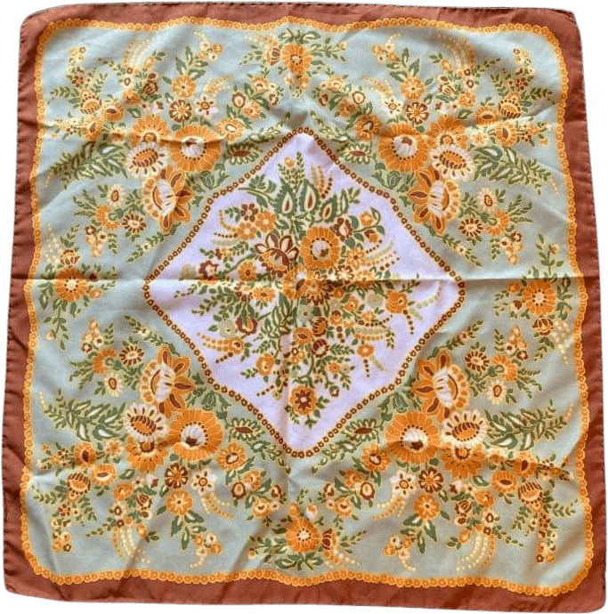 Vintage Mod Floral Silk Scarf | Shop THRILLING