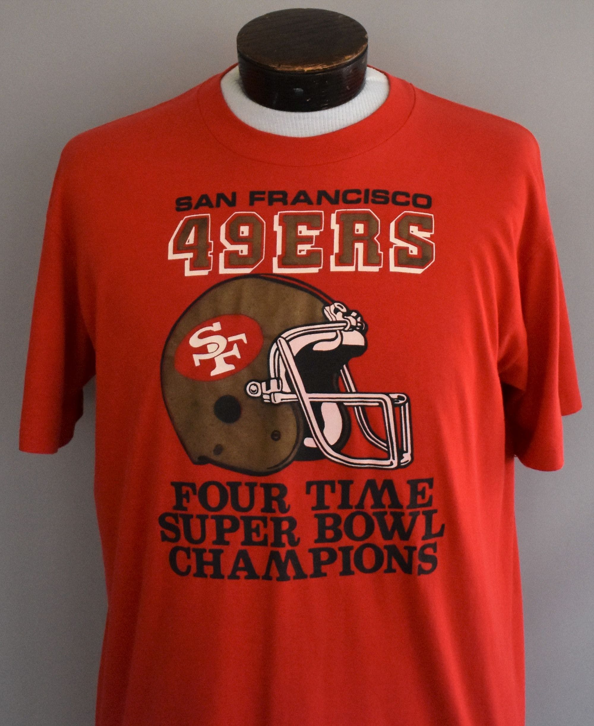 Vintage 90's San Francisco 49ers Super Bowl Tee by Stedman | Shop THRILLING