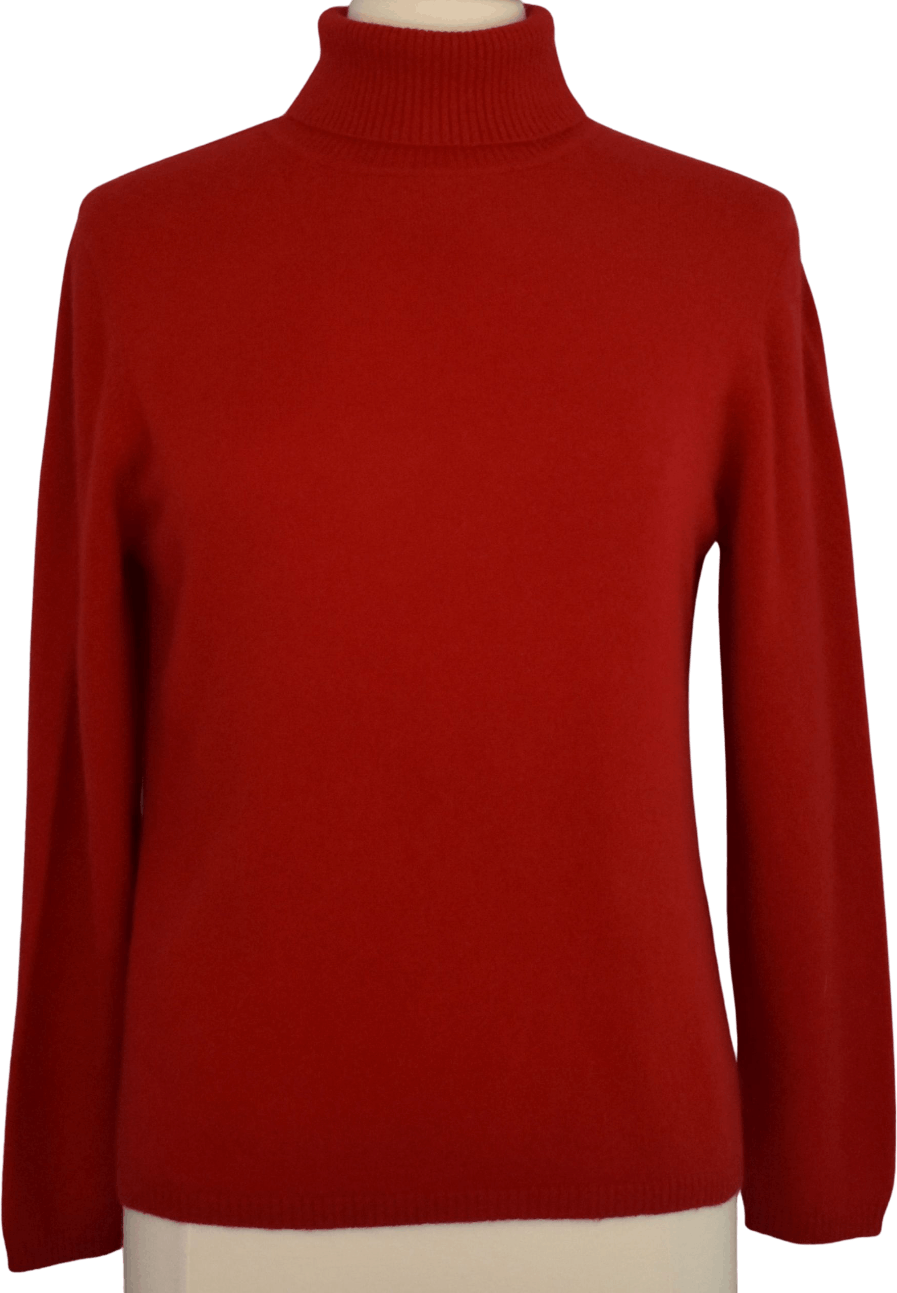 Vintage 90's Red Cashmere Turtleneck Sweater by Esperatno | Shop THRILLING