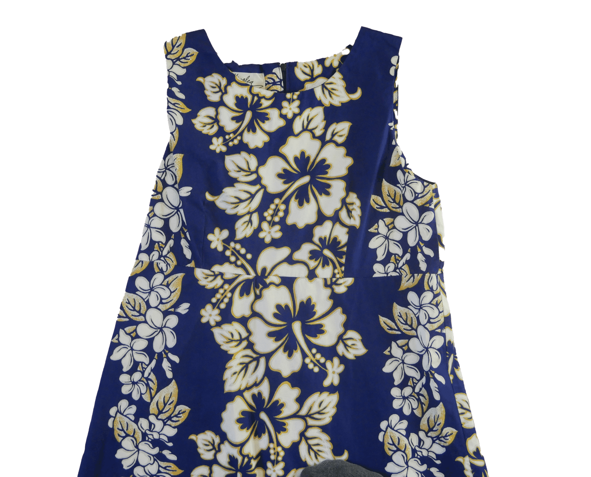 Vintage Blue and White Hawaiian Print Dress by Hinalea | Shop THRILLING