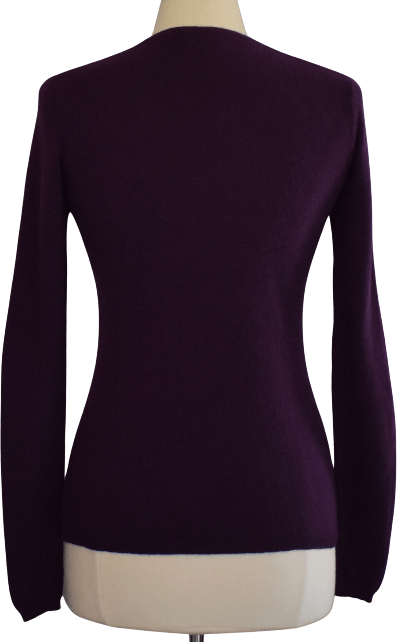 Vintage 90's Dark Purple Cashmere Sweater by Lxri | Shop THRILLING