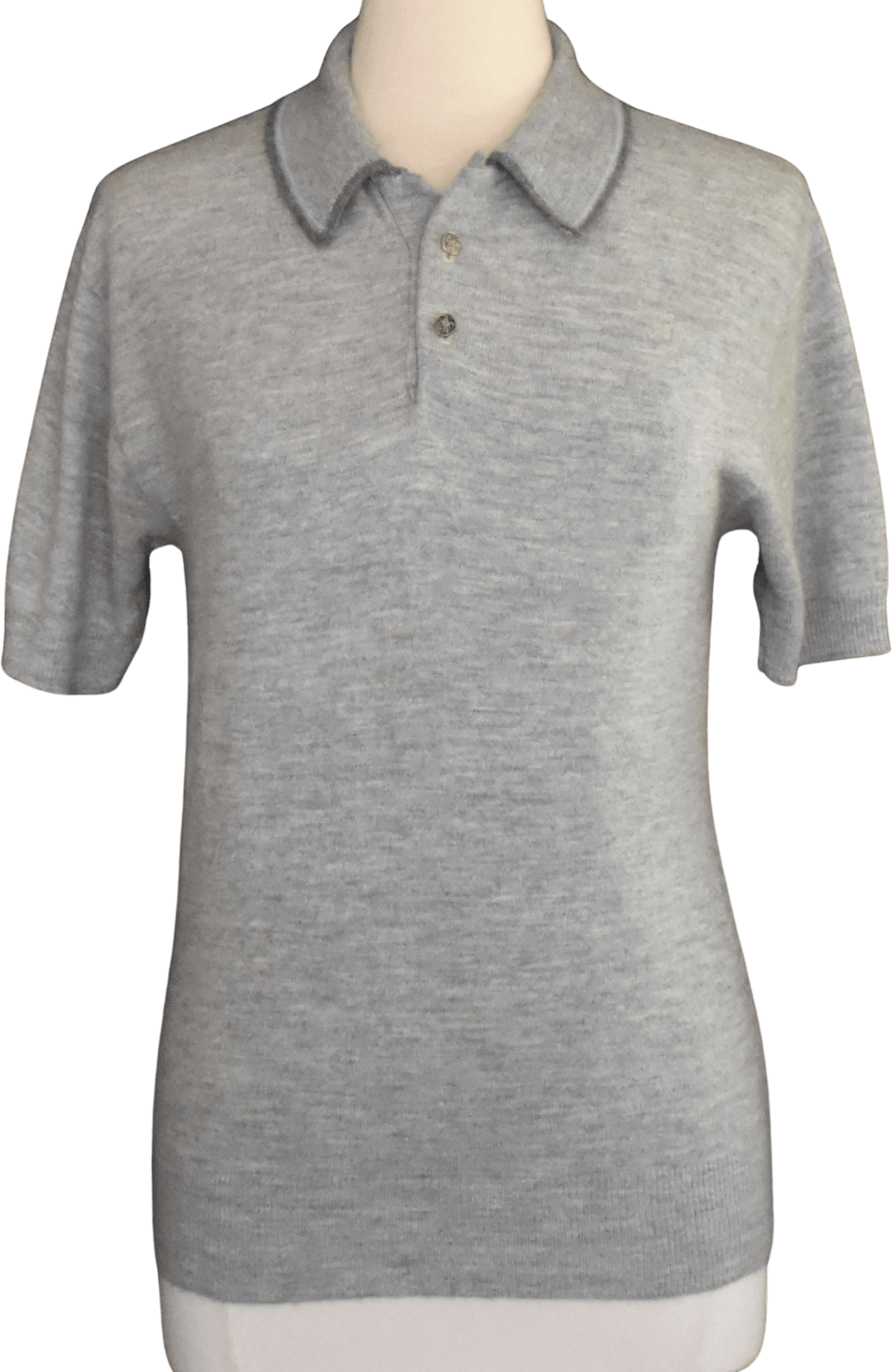 Vintage 60's Light Gray Mens Polo Shirt by Pebble Beach | Shop THRILLING