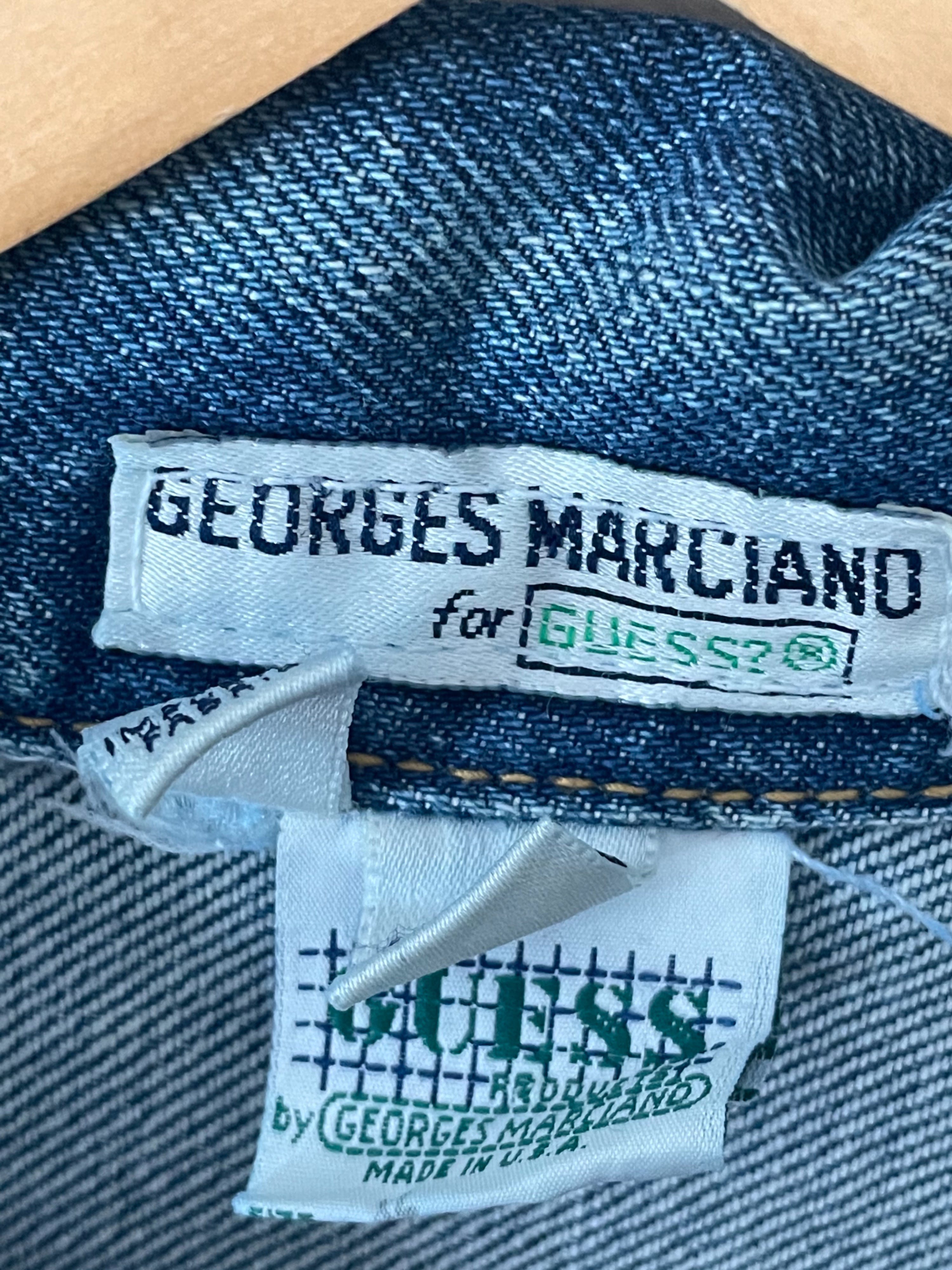 Vintage 80's Denim Jacket by Georges Marciano For Guess | Shop THRILLING