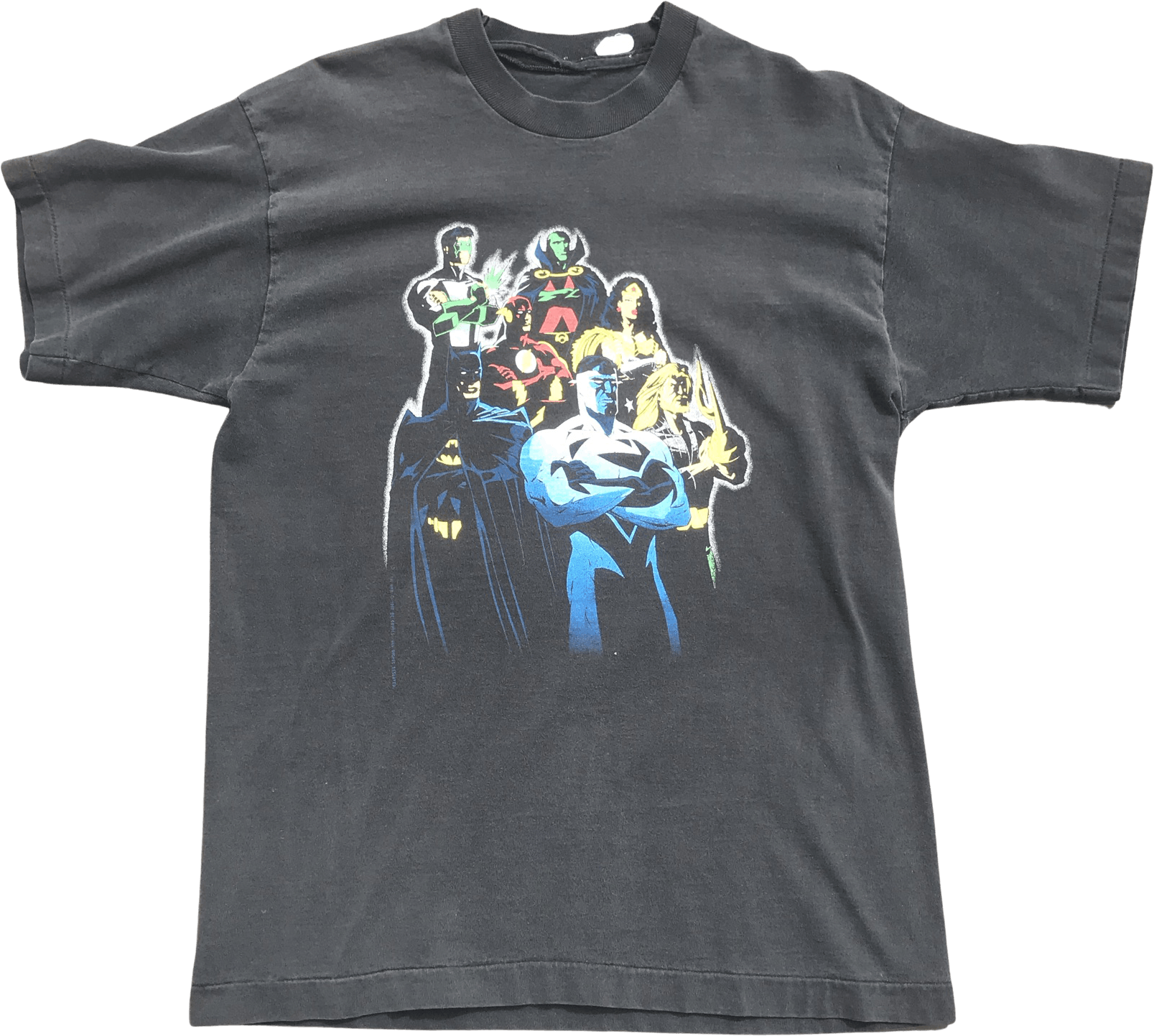 Vintage 90's Justice League Cartoon Dc Comics Comic Single Stitch T 