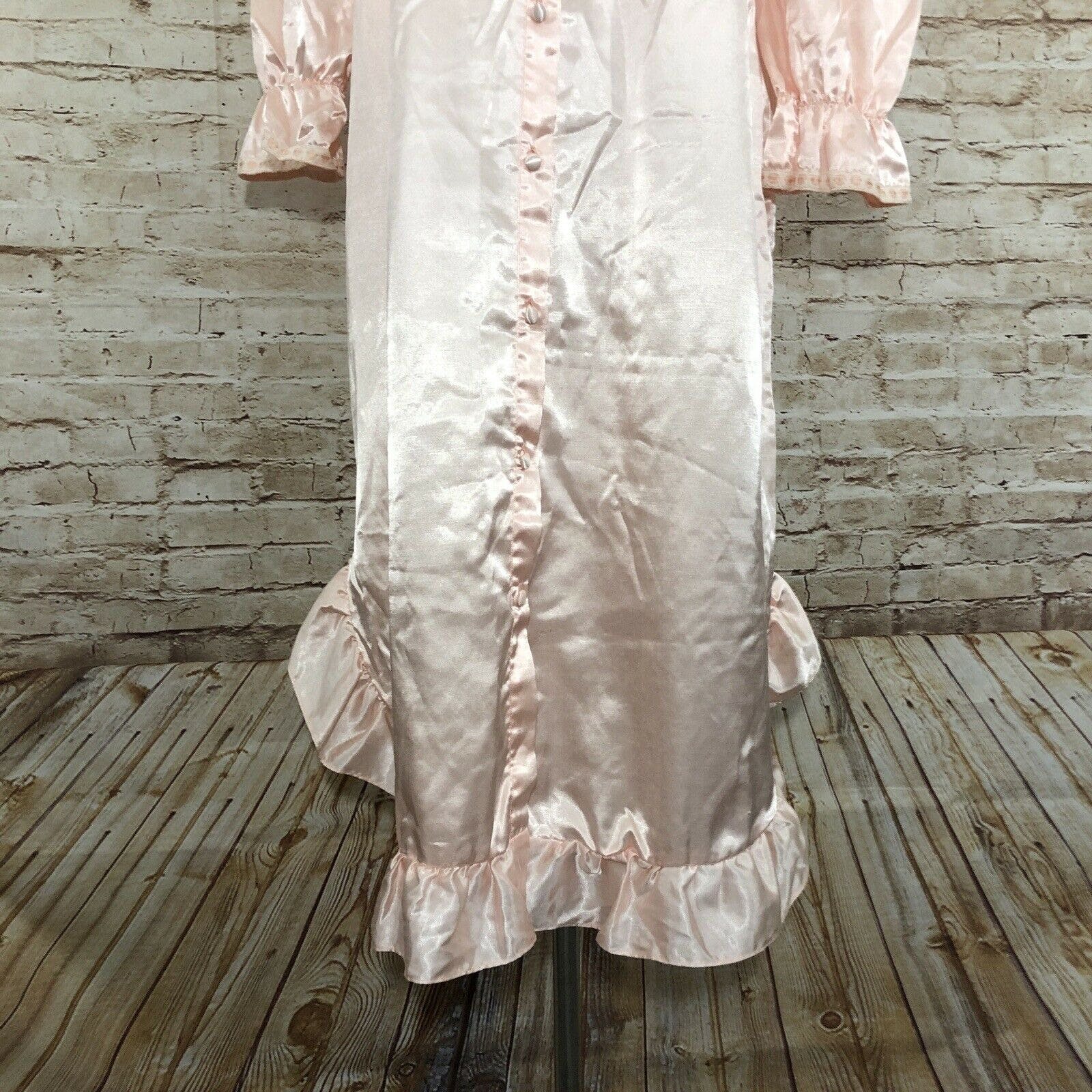 Vintage Silky Nightgown Ruffle Lace Collar by L'intima | Shop THRILLING
