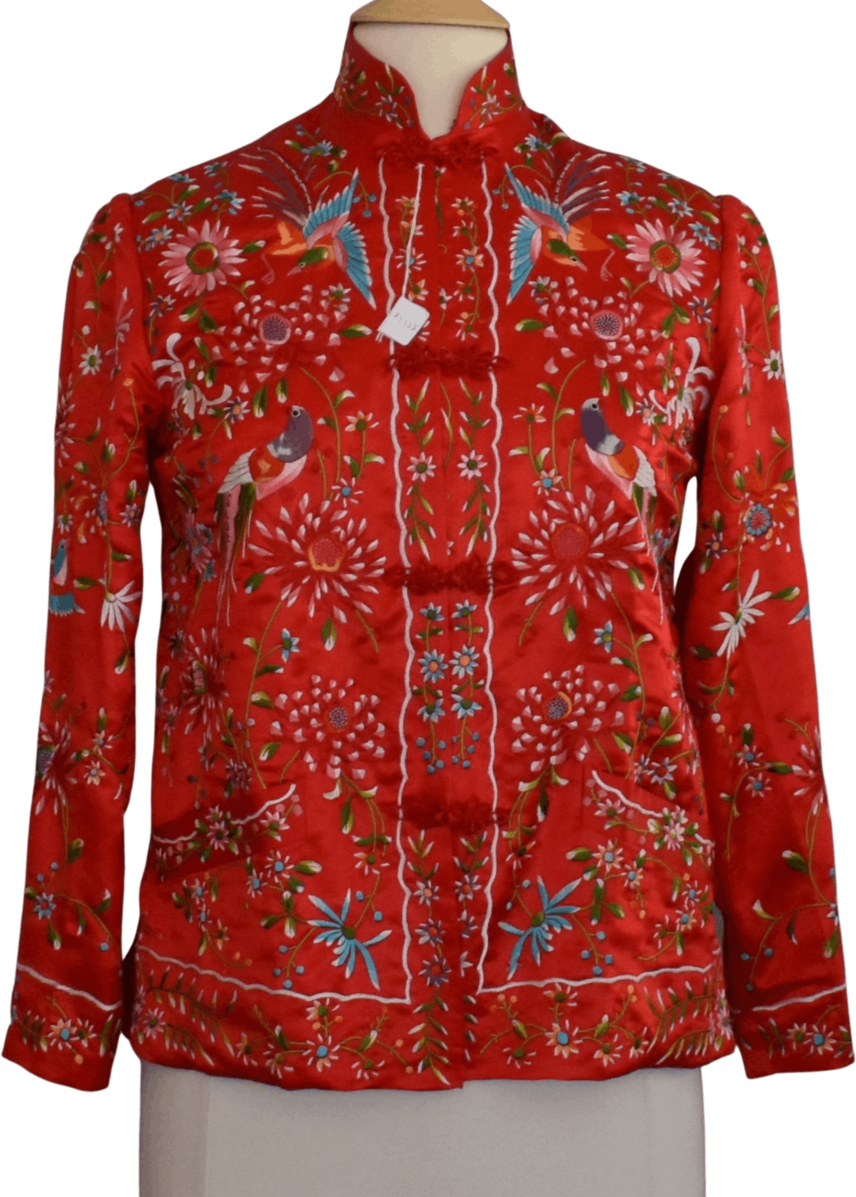 Vintage 70's Hand Embroidered Asian Silk Jacket by Plum Blossom | Shop ...