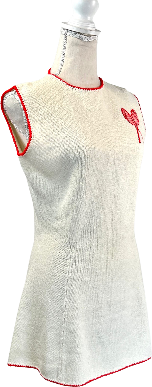 Vintage 70’s Knit Tennis Dress Tennisknit Shop THRILLING